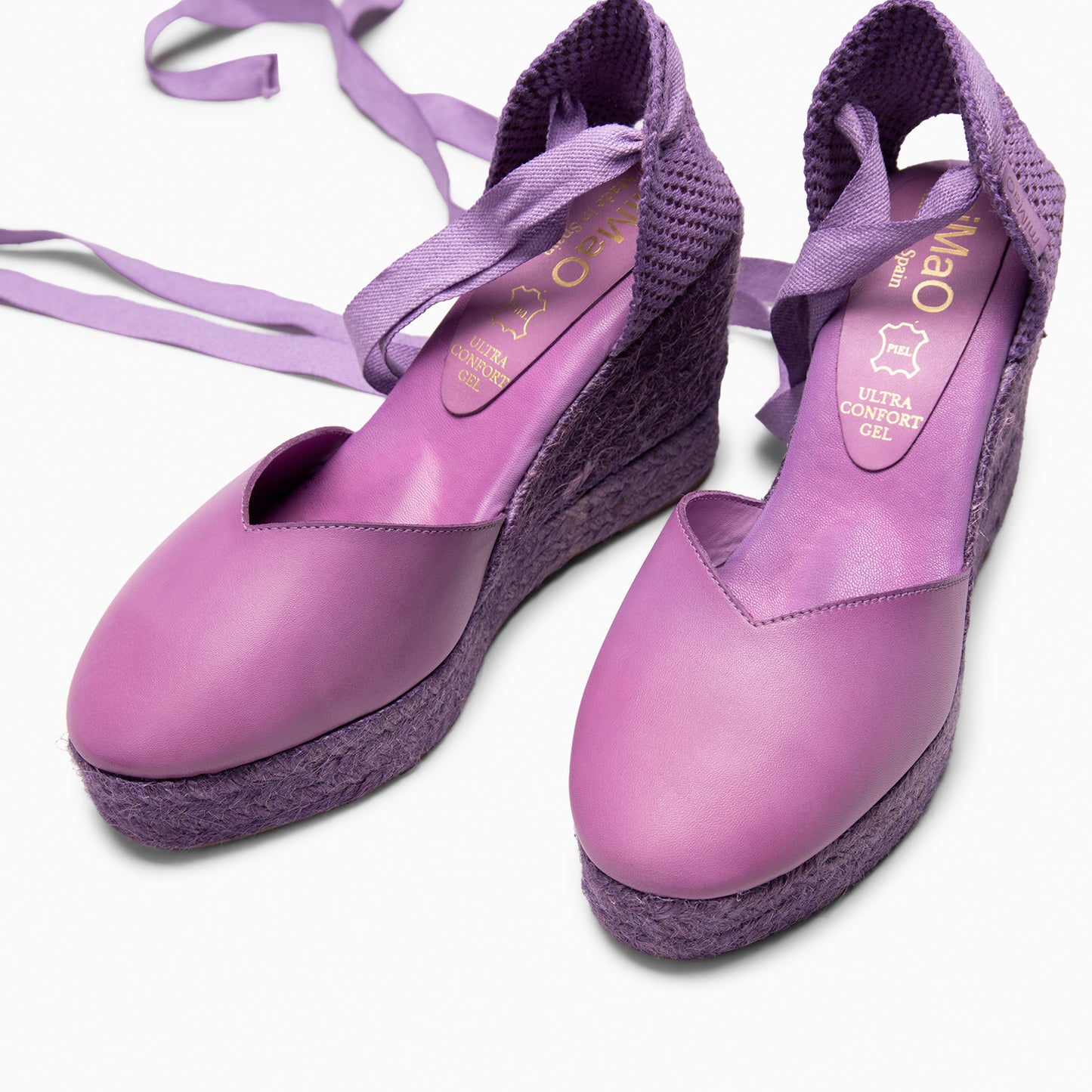 TALAIA - Cuñas de esparto con tintado natural VIOLETA