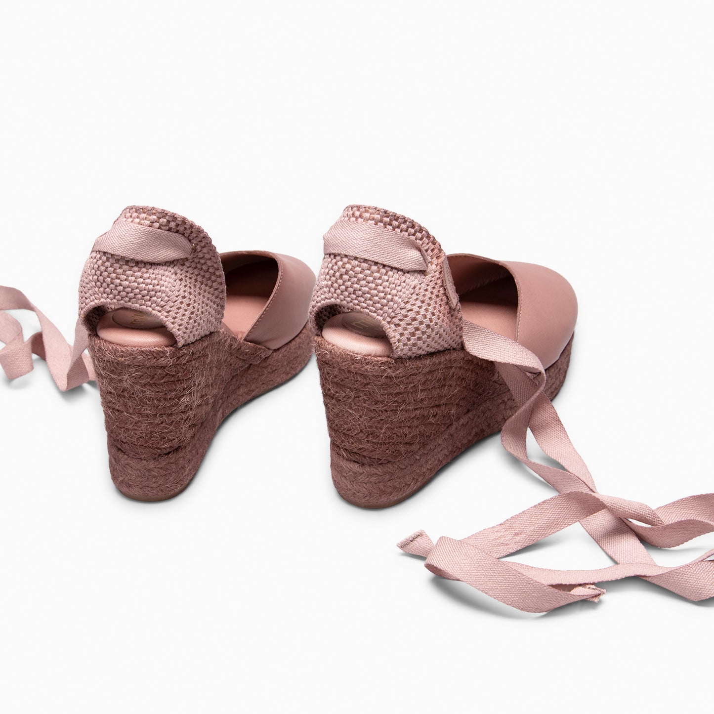 TALAIA - Cuñas de esparto con tintado natural NUDE