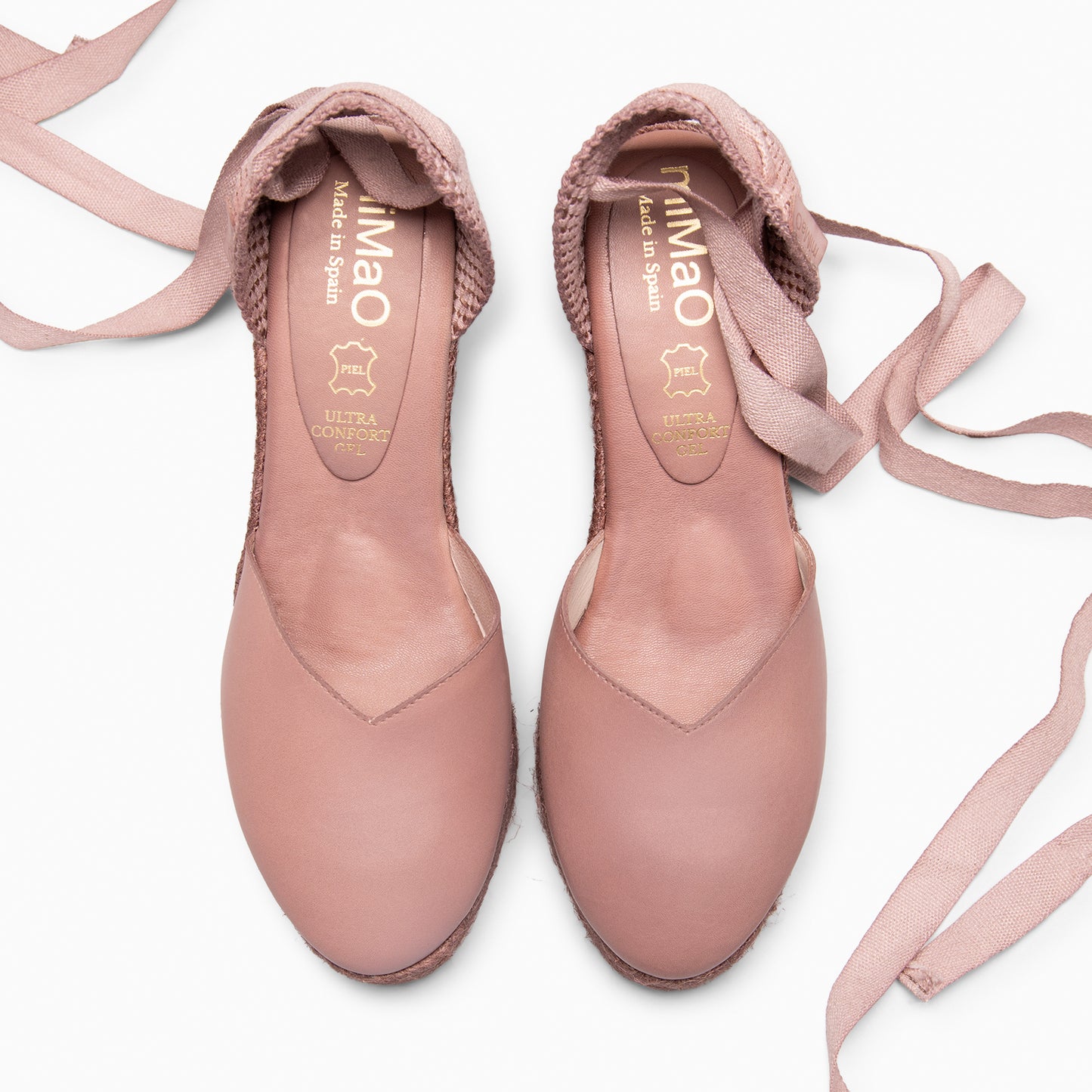 TALAIA - Cuñas de esparto con tintado natural NUDE