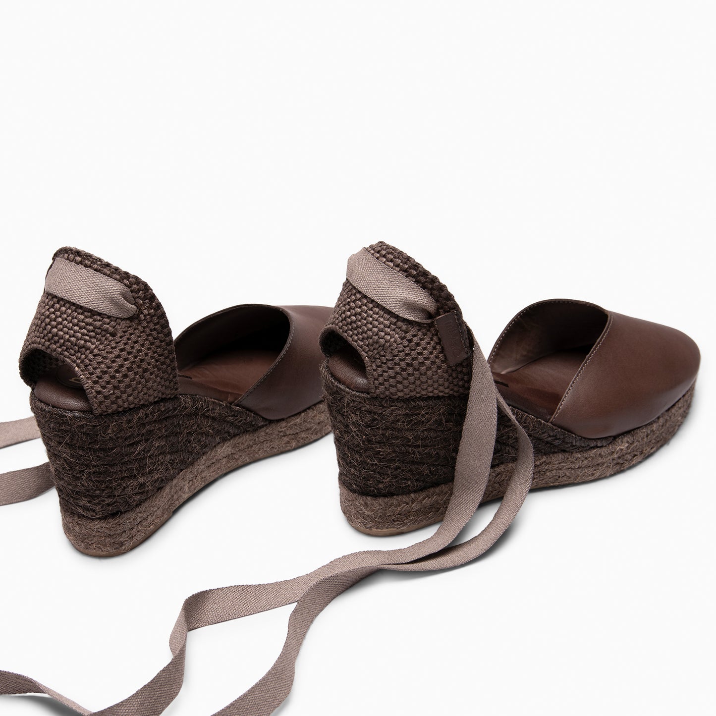 TALAIA - Cuñas de esparto con tintado natural MARRON