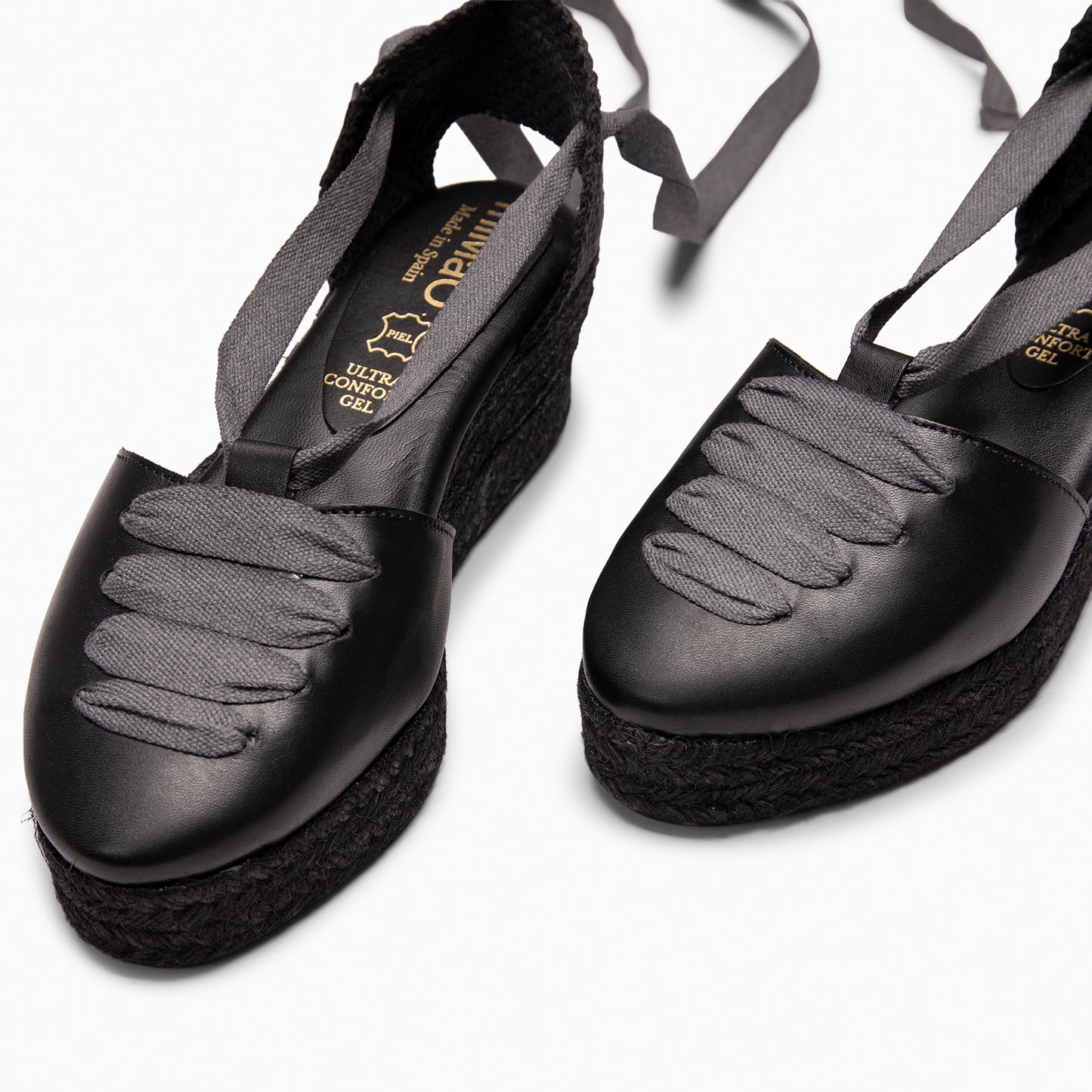 NOJA - Cuñas de esparto con tintado natural NEGRO