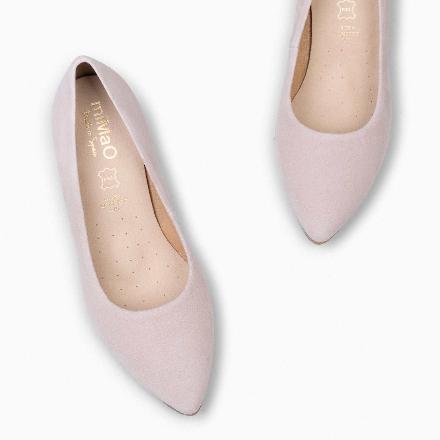 URBAN S - Chaussures à talons mi-hauts en daim NUDE