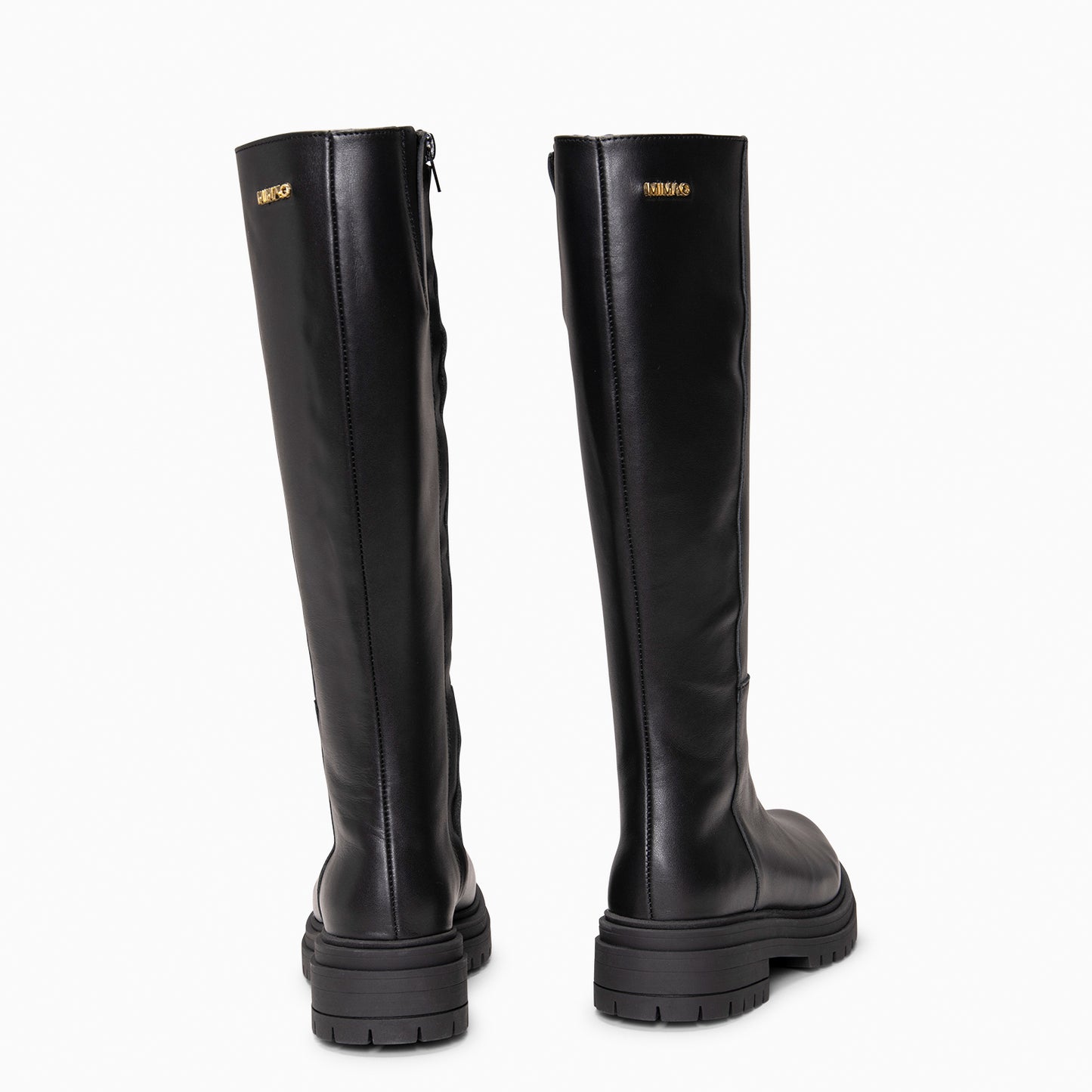 NOA - Botas altas con plataforma NEGRO