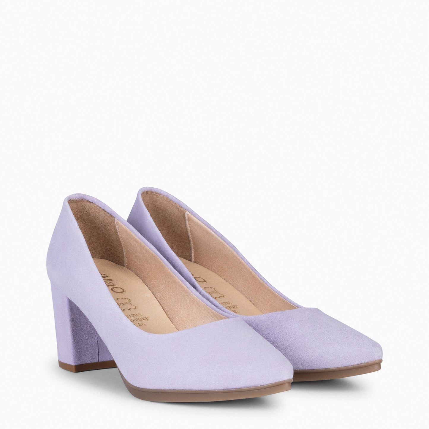 URBAN S - Zapato de tacón medio ante LILA