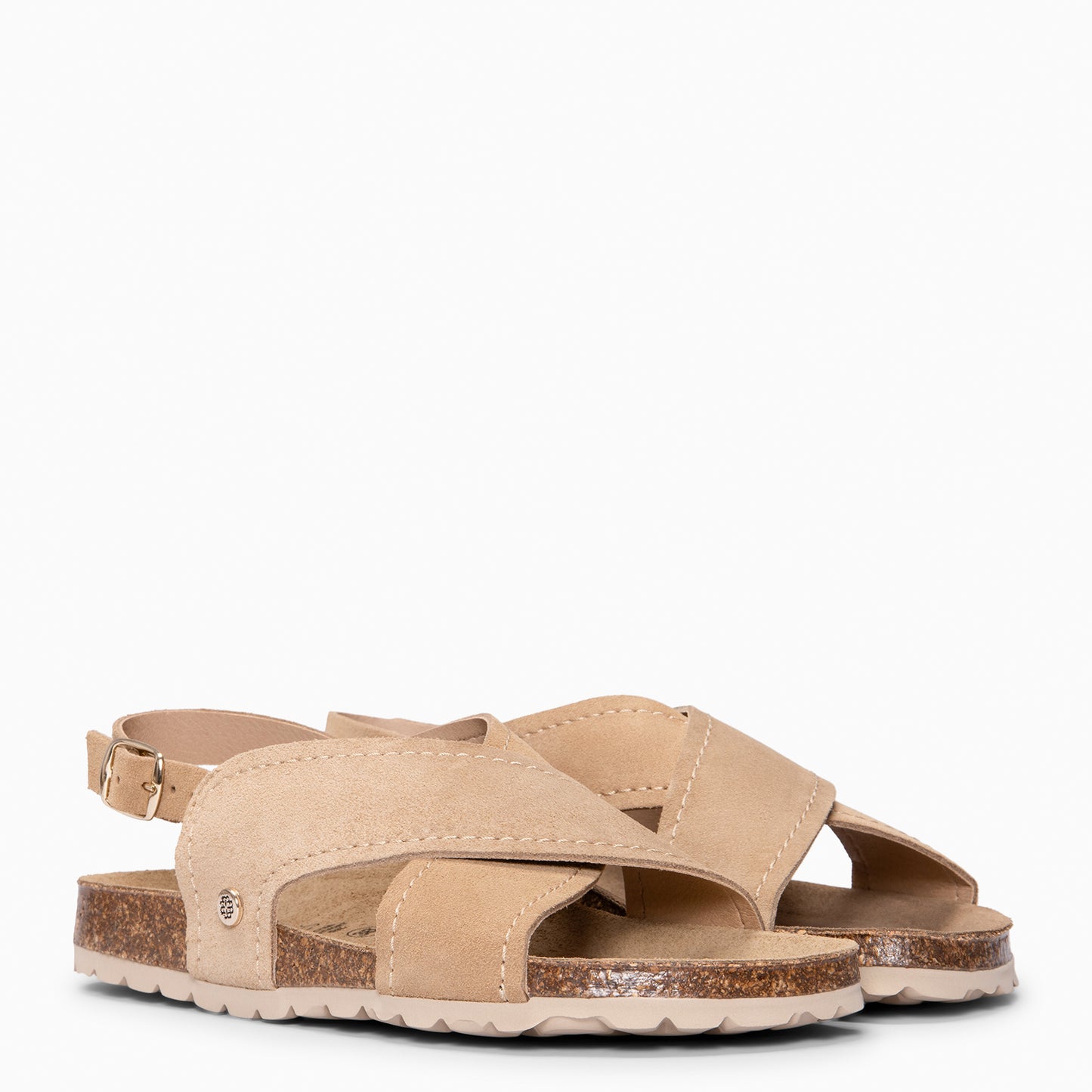 TULUM - Sandalias destalonadas con suela BEIGE