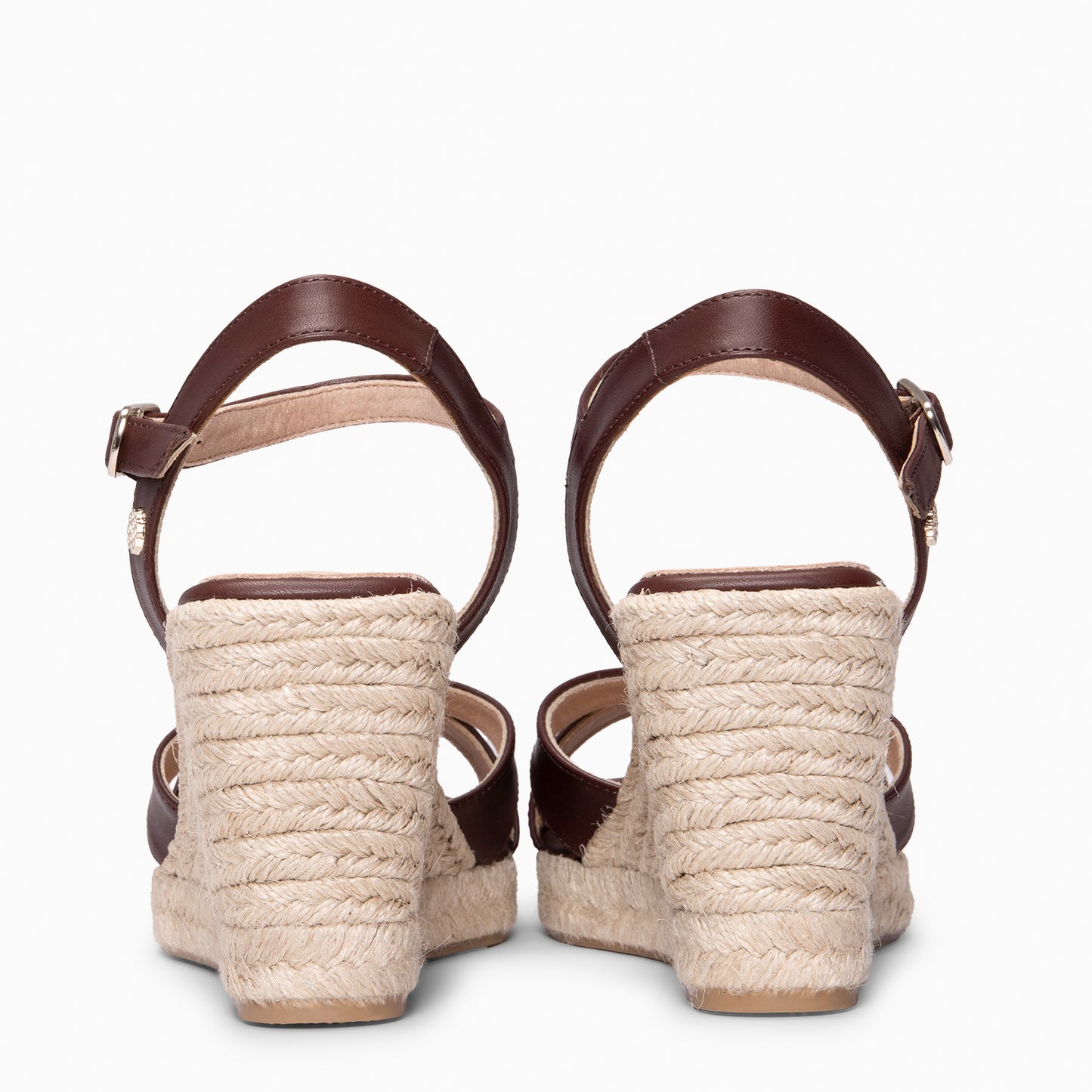 MANILVA - Cuñas altas de esparto MARRON