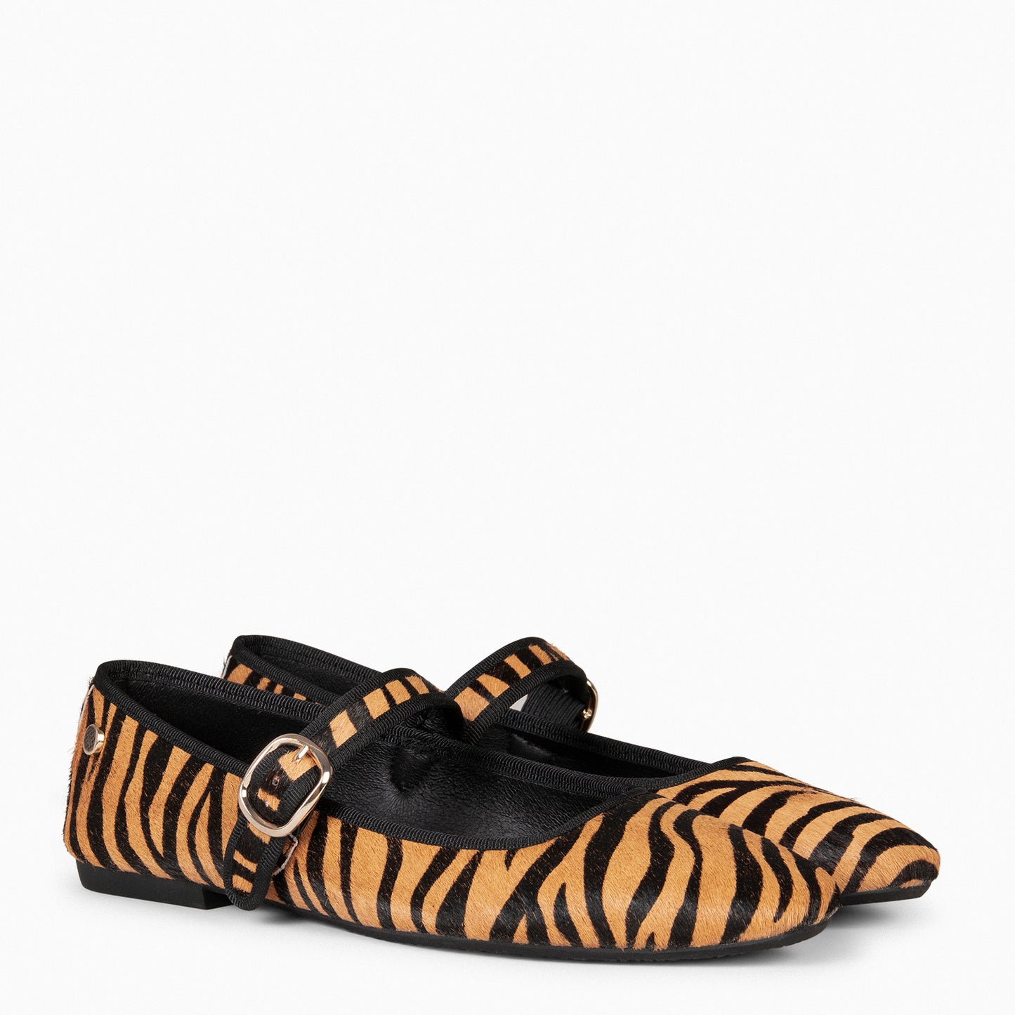 GIZA - Mary Janes com bico quadrado ZEBRA