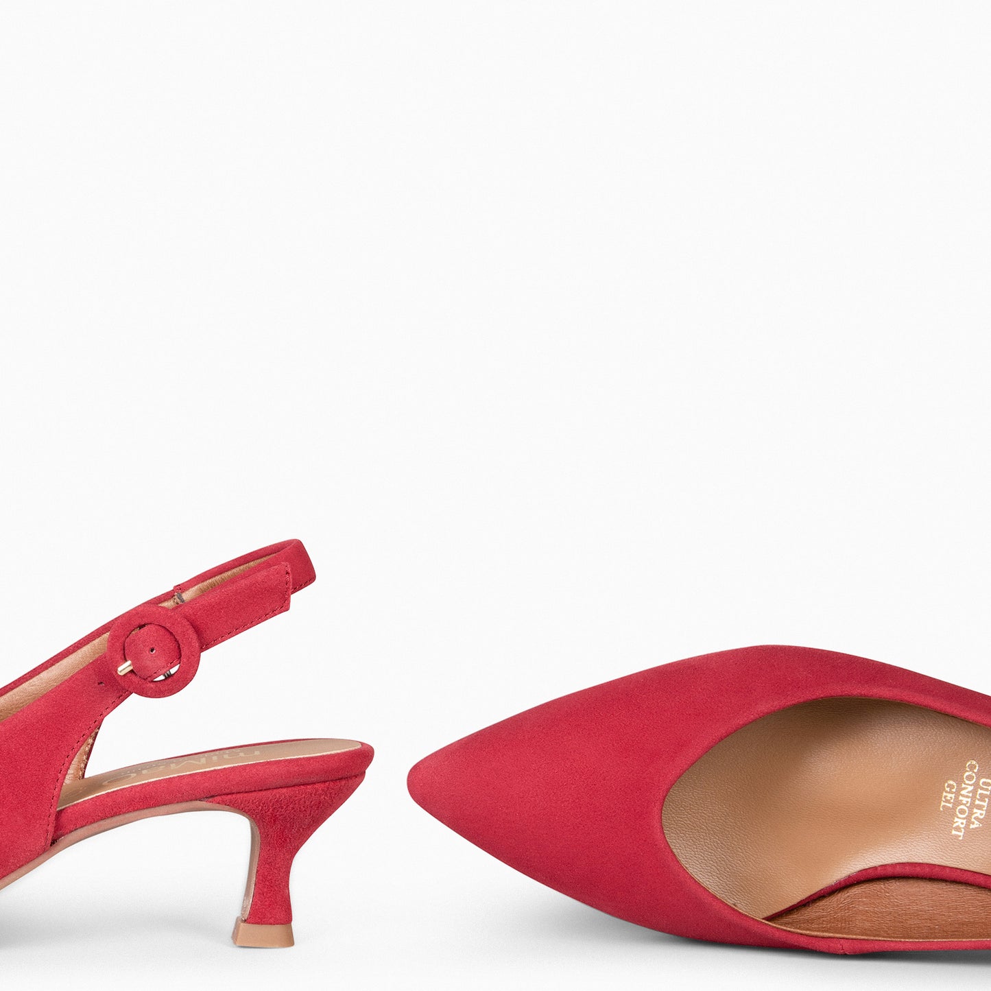 CARMEN – Zapatos de Tacón acampanado ROJO