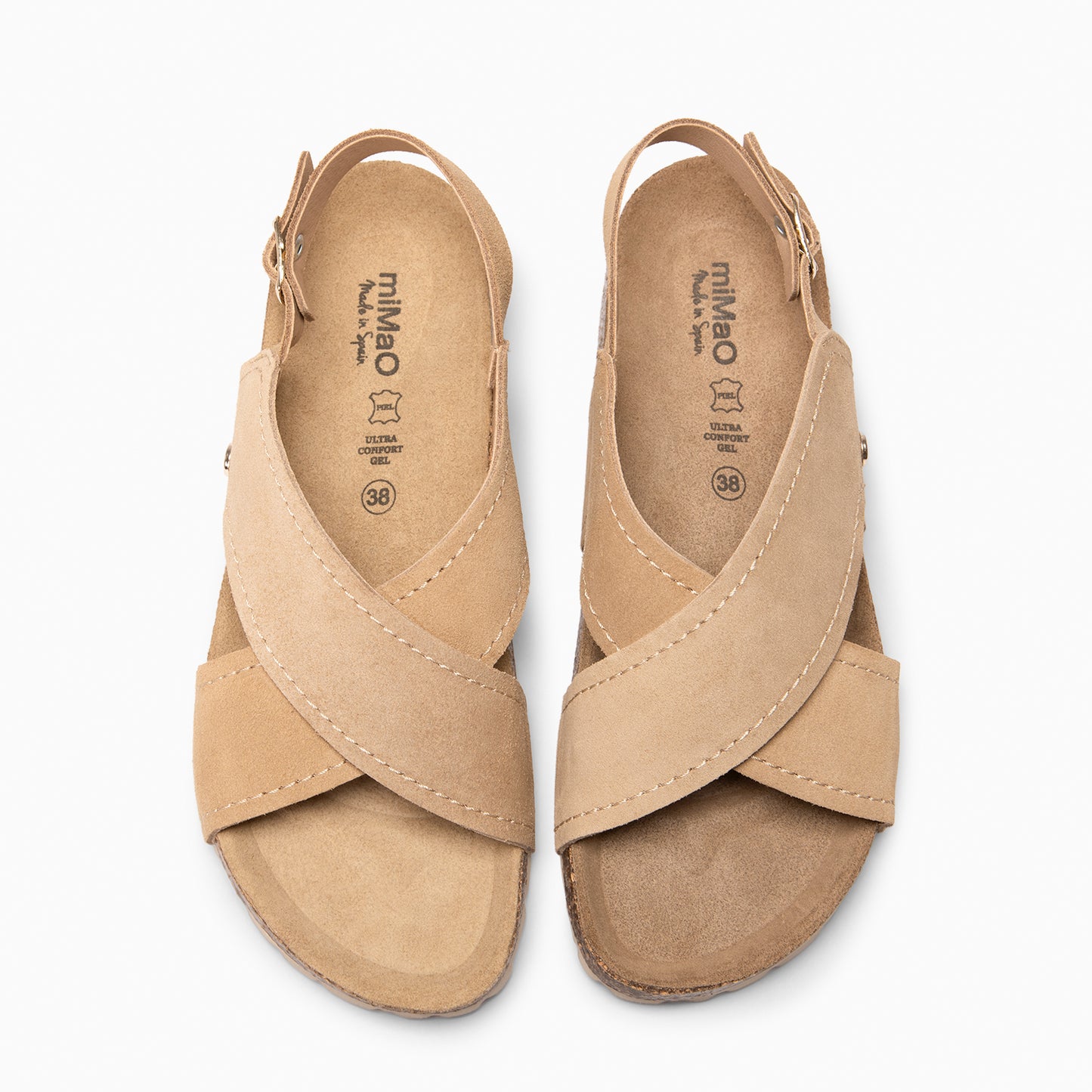 TULUM - Sandalias destalonadas con suela BEIGE