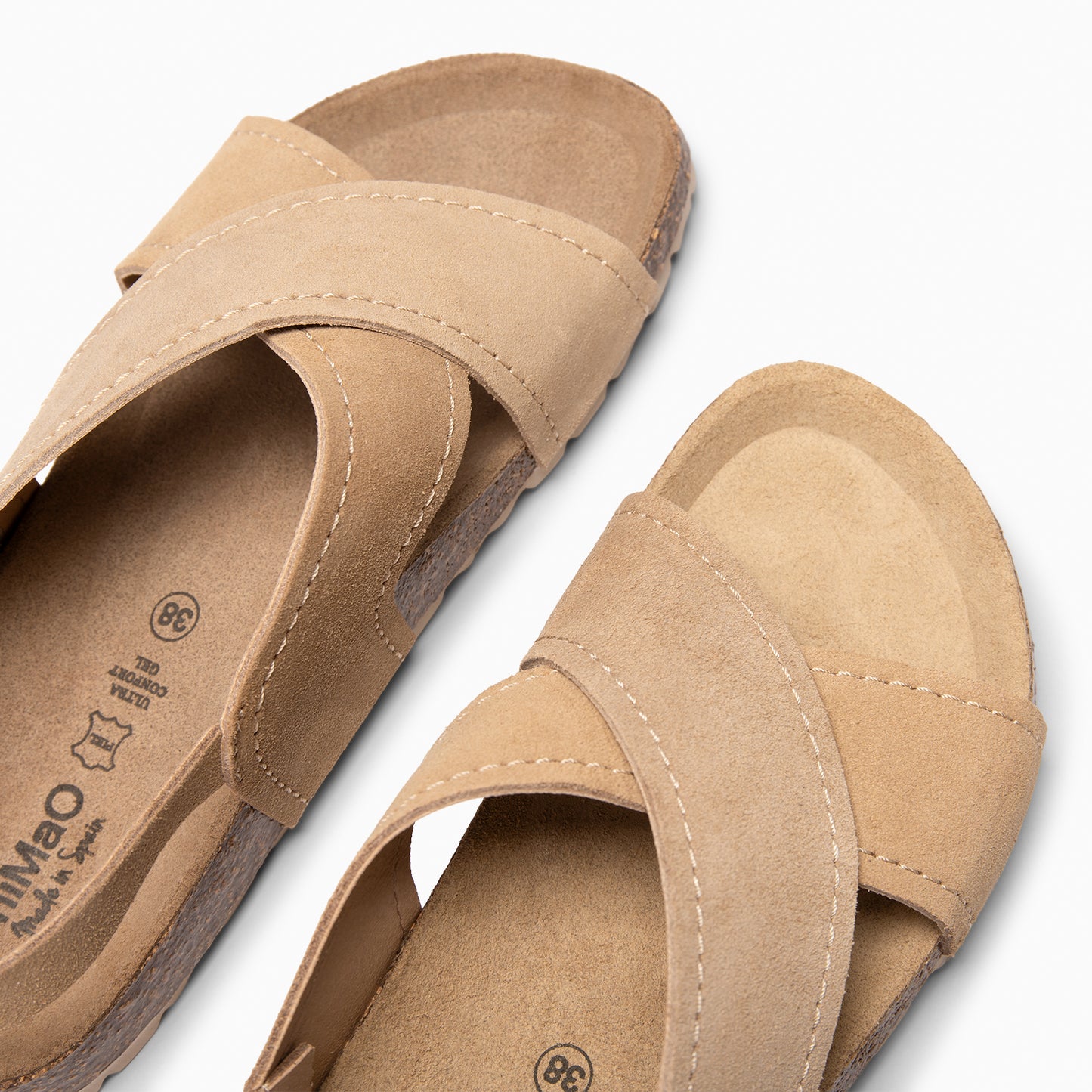 TULUM - Sandalias destalonadas con suela BEIGE