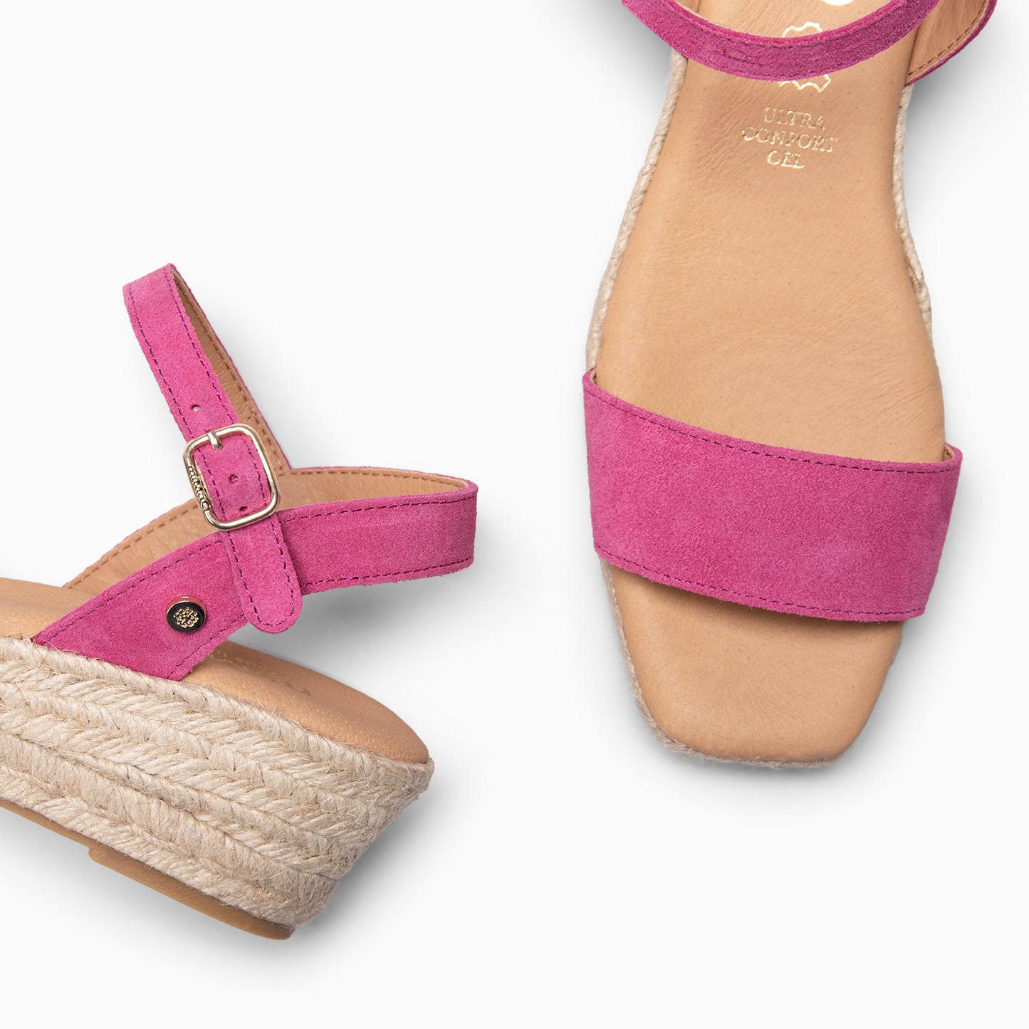JEREZ - Sandalias de Esparto FUCSIA