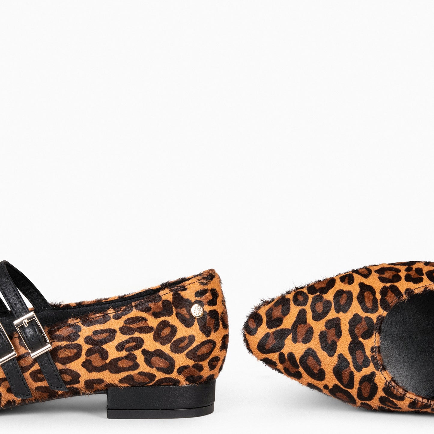 NALA - Mary Janes com salto baixo LEOPARD