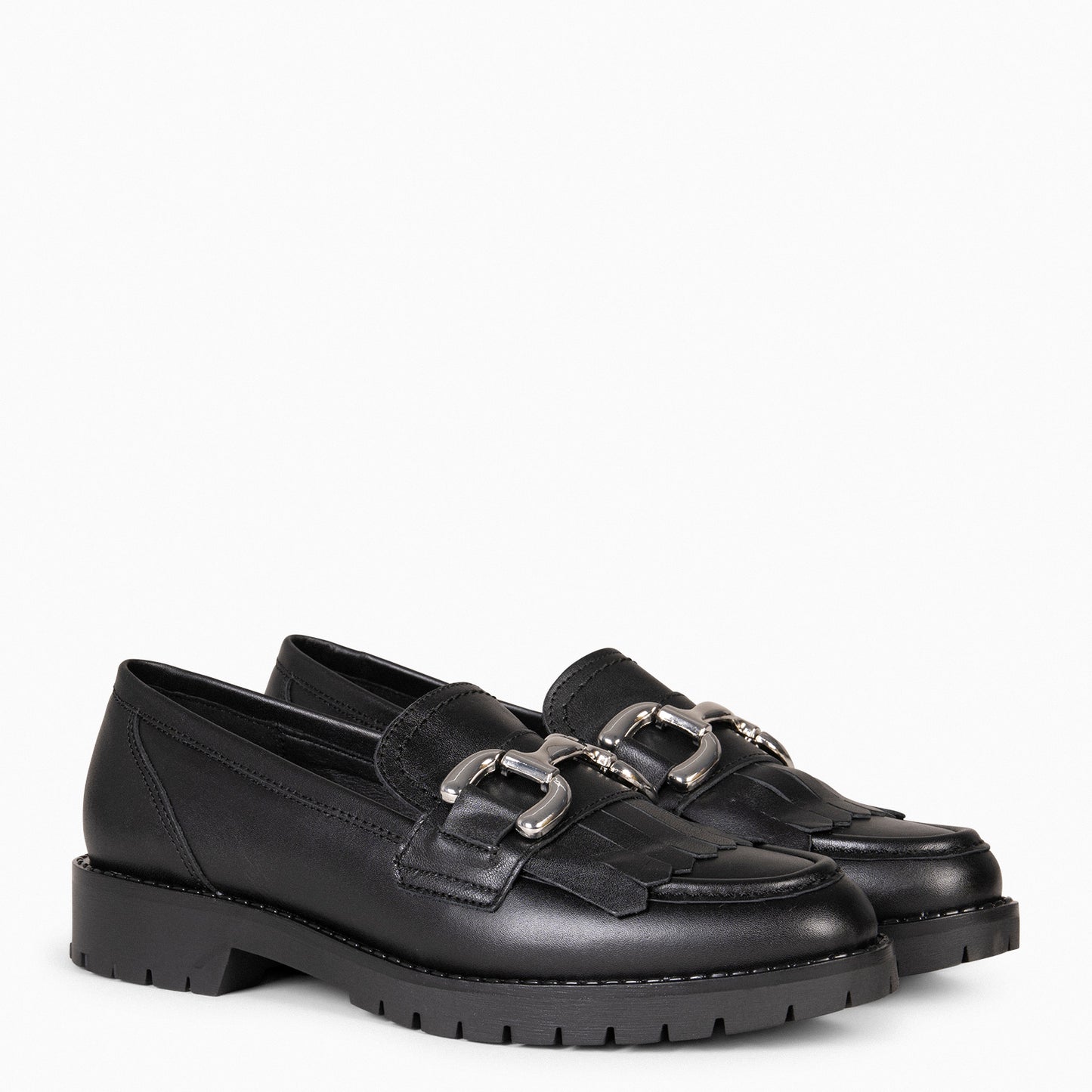 BOLTON - Mocasines Mujer casual NEGRO