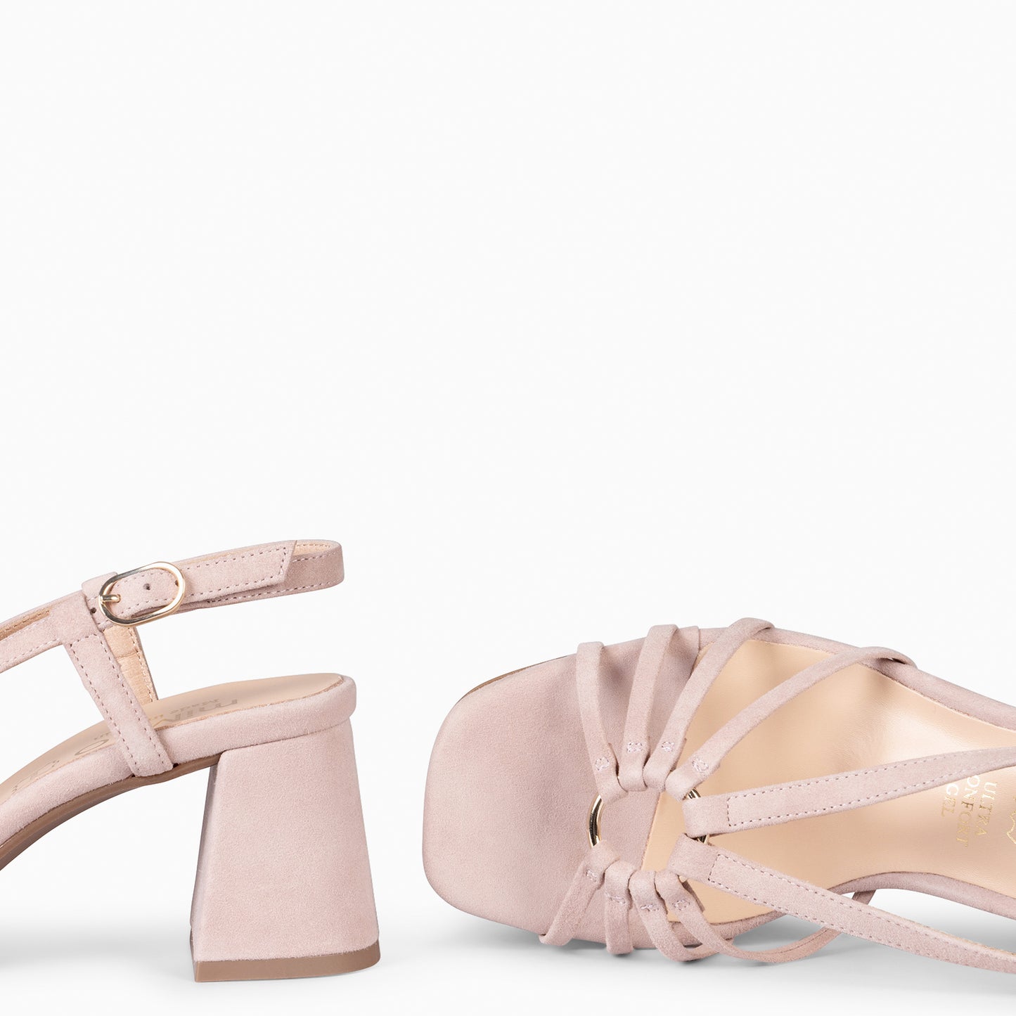 SOLEIL - Sandalias de tacón NUDE