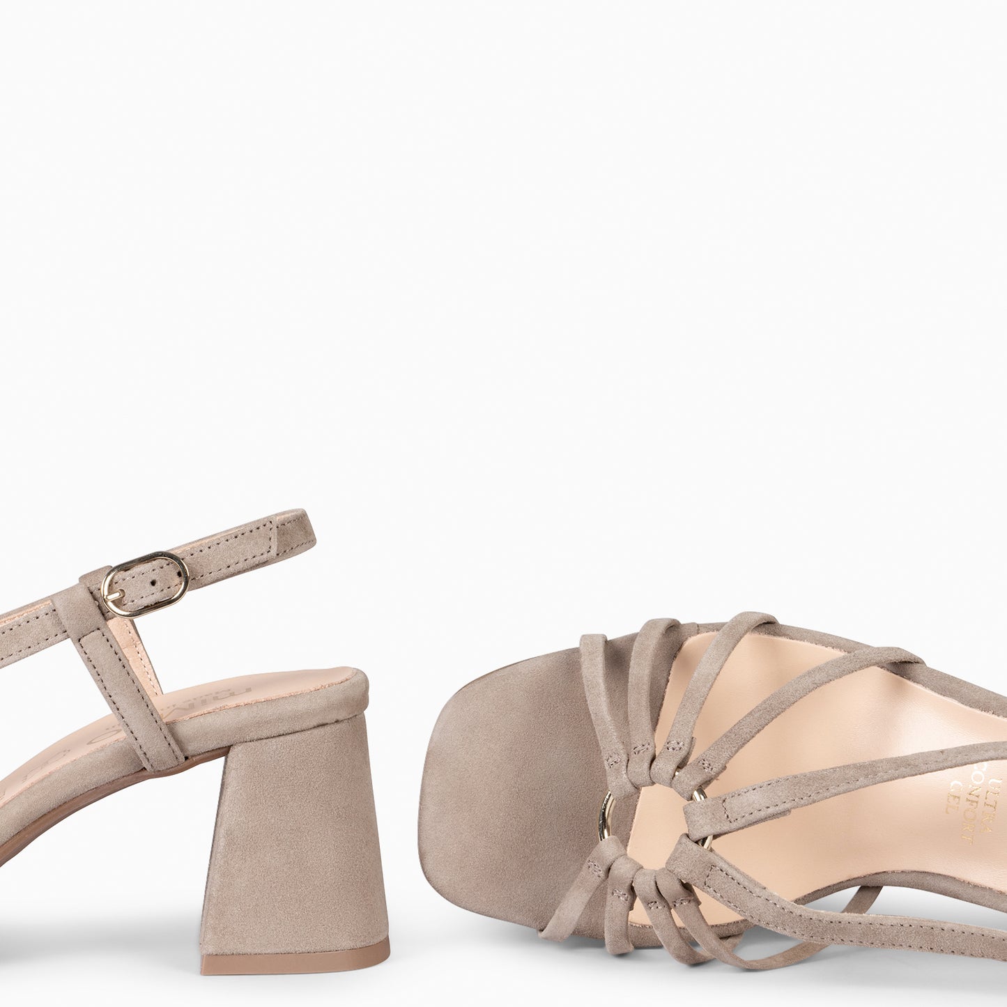 SOLEIL - Sandalias de tacón TAUPE