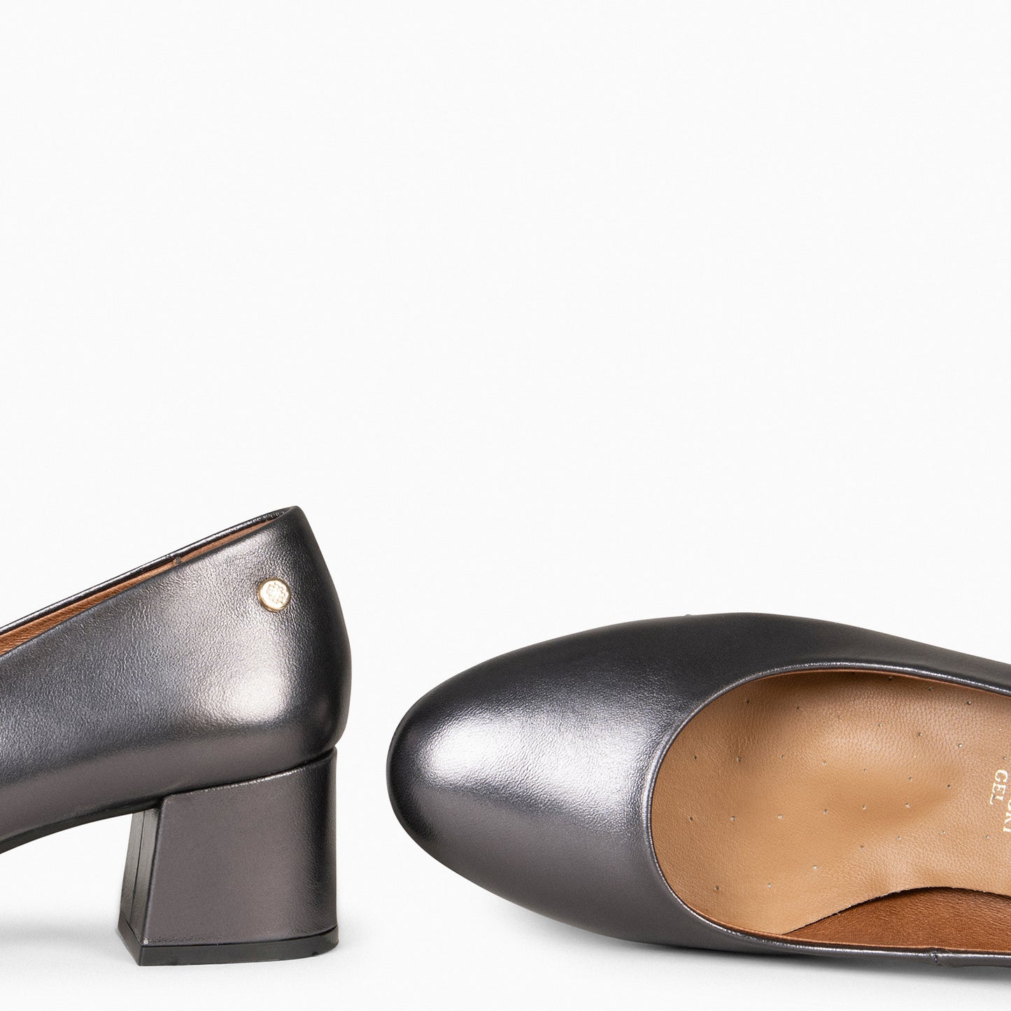 URBAN REDONDO SPLASH - Zapatos de tacón bajo PLATA VIEJA