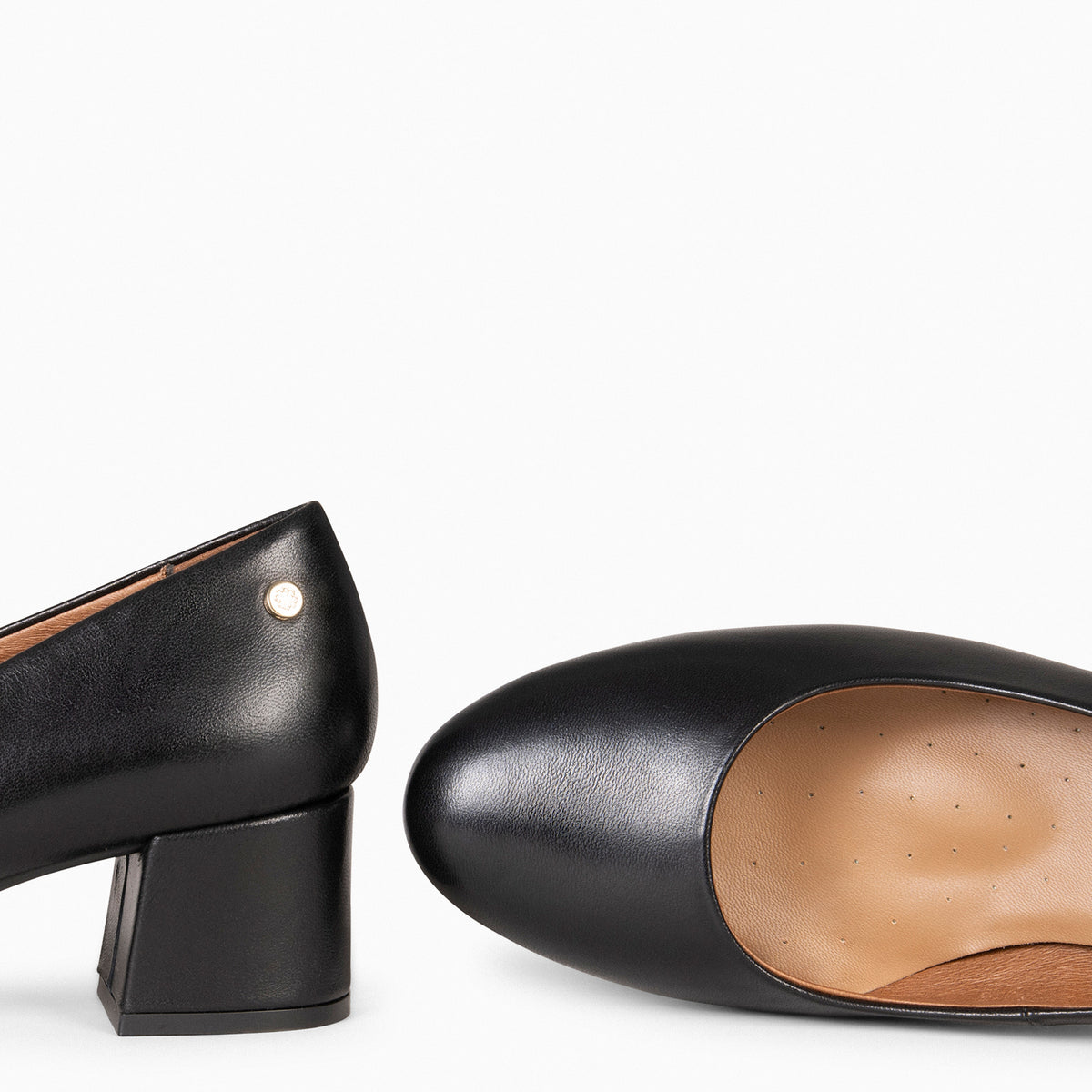 URBAN REDONDO SALÓN - Tacones de salón bajo NEGRO