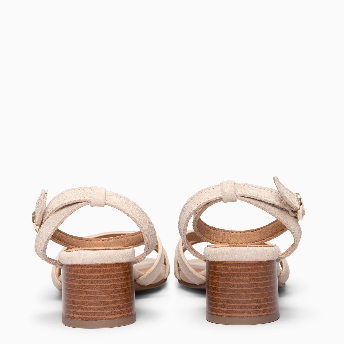 LINDA - Sandalia de tacón BEIGE