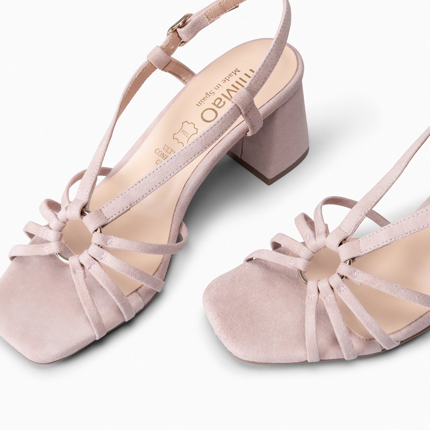 SOLEIL - Sandalias de tacón NUDE