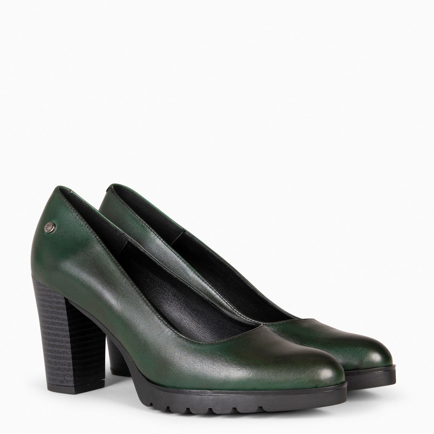 URBAN TREND - Escarpins décontractés en cuir VERT