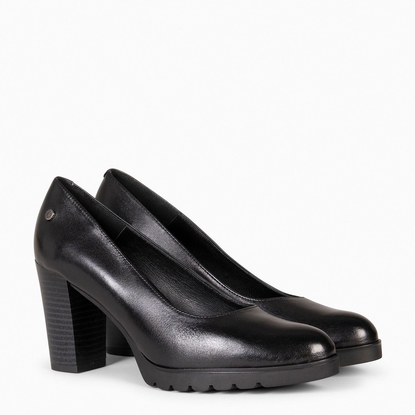 URBAN TREND - Escarpins casual en cuir NOIR