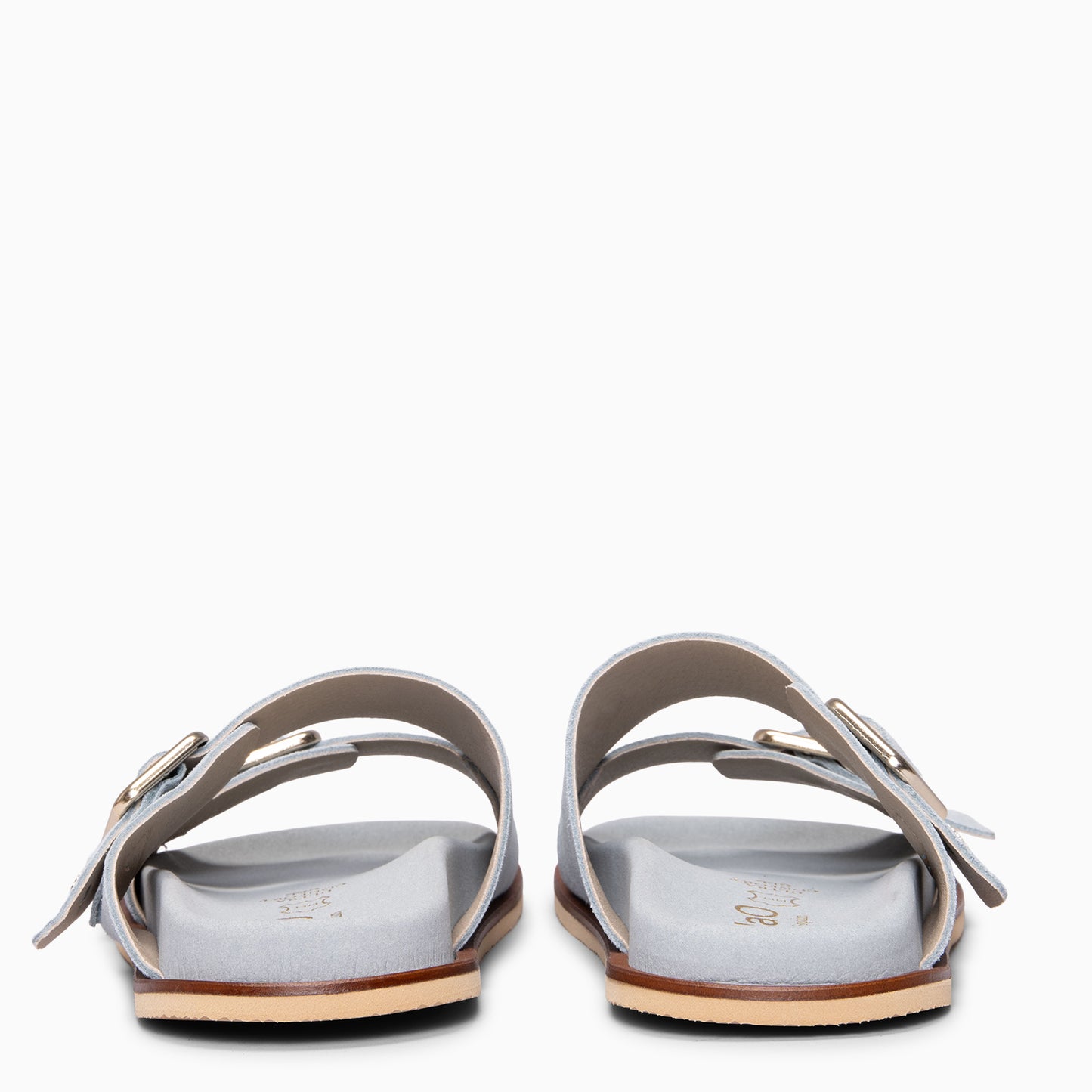 FRIDA - Sandalias tipo pala de ante AZUL