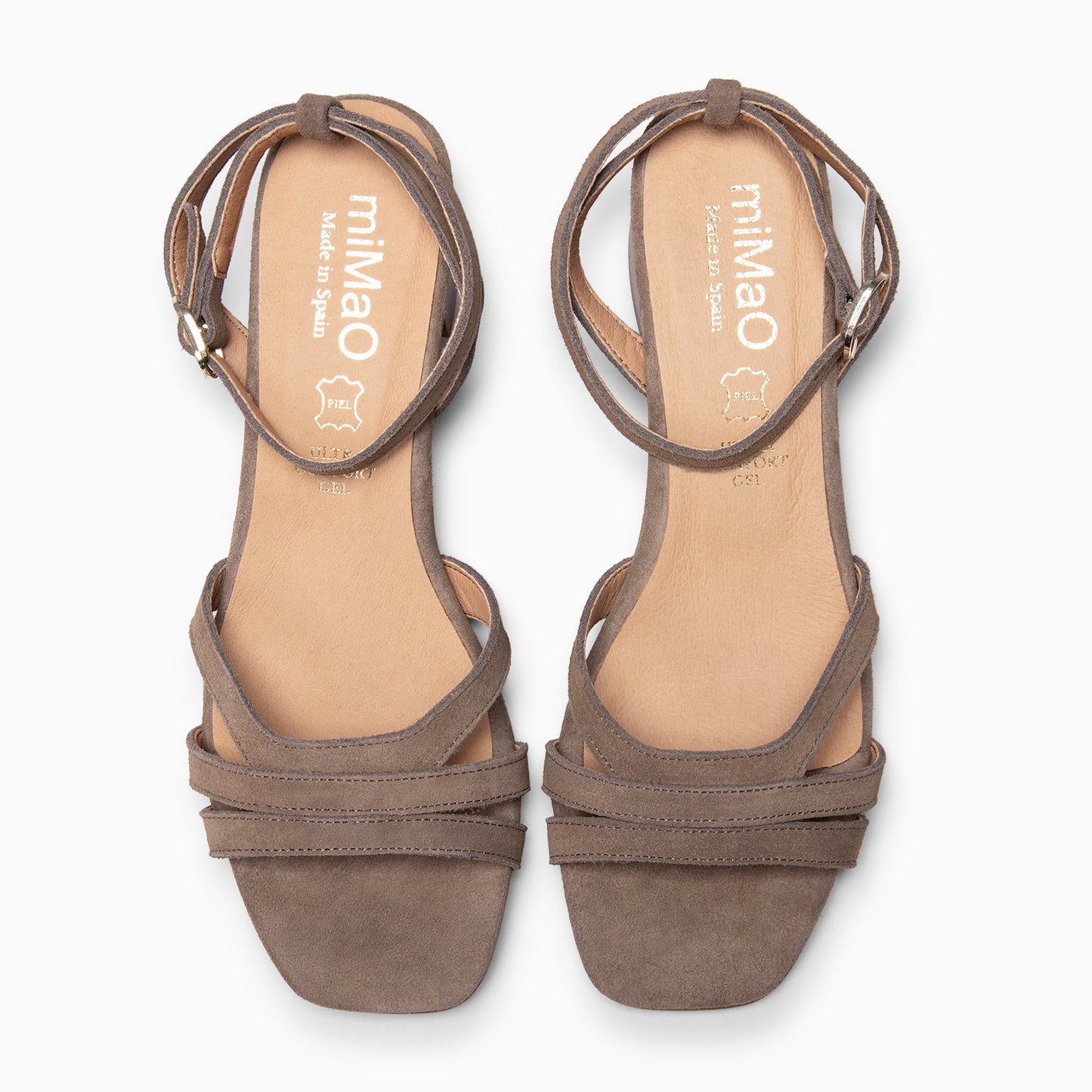 LINDA - Sandalia de tacón TAUPE