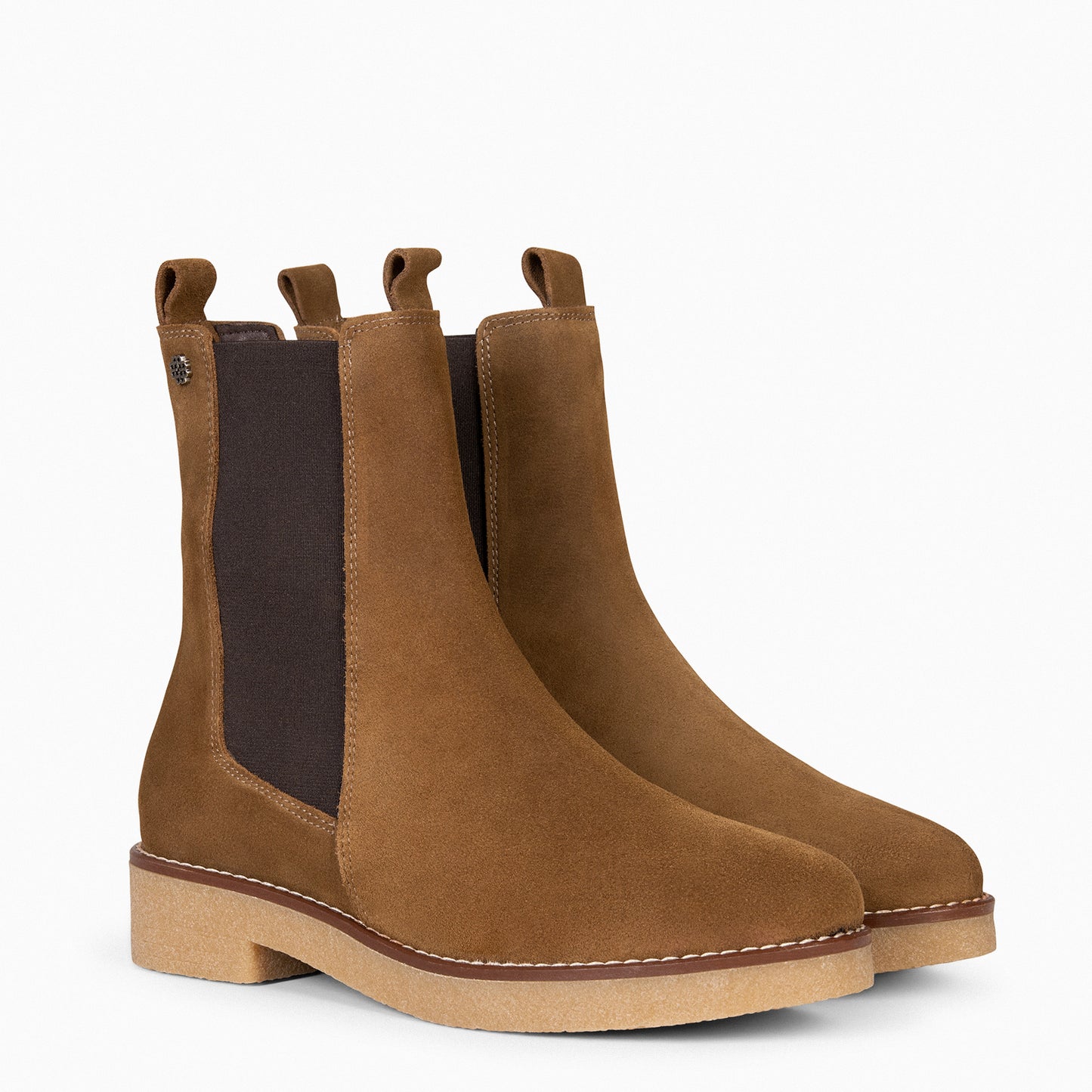 PORTLAND – Bottines Chelsea en cuir CAMEL