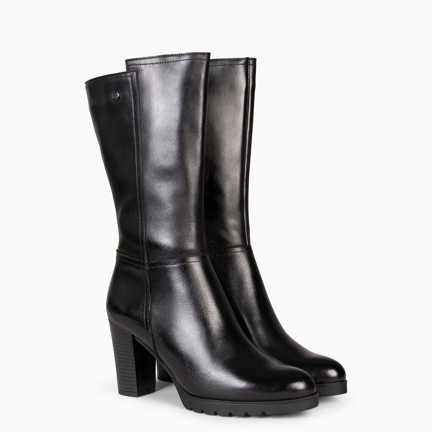 ARIANA – Botas de tacón y plataforma NEGRO