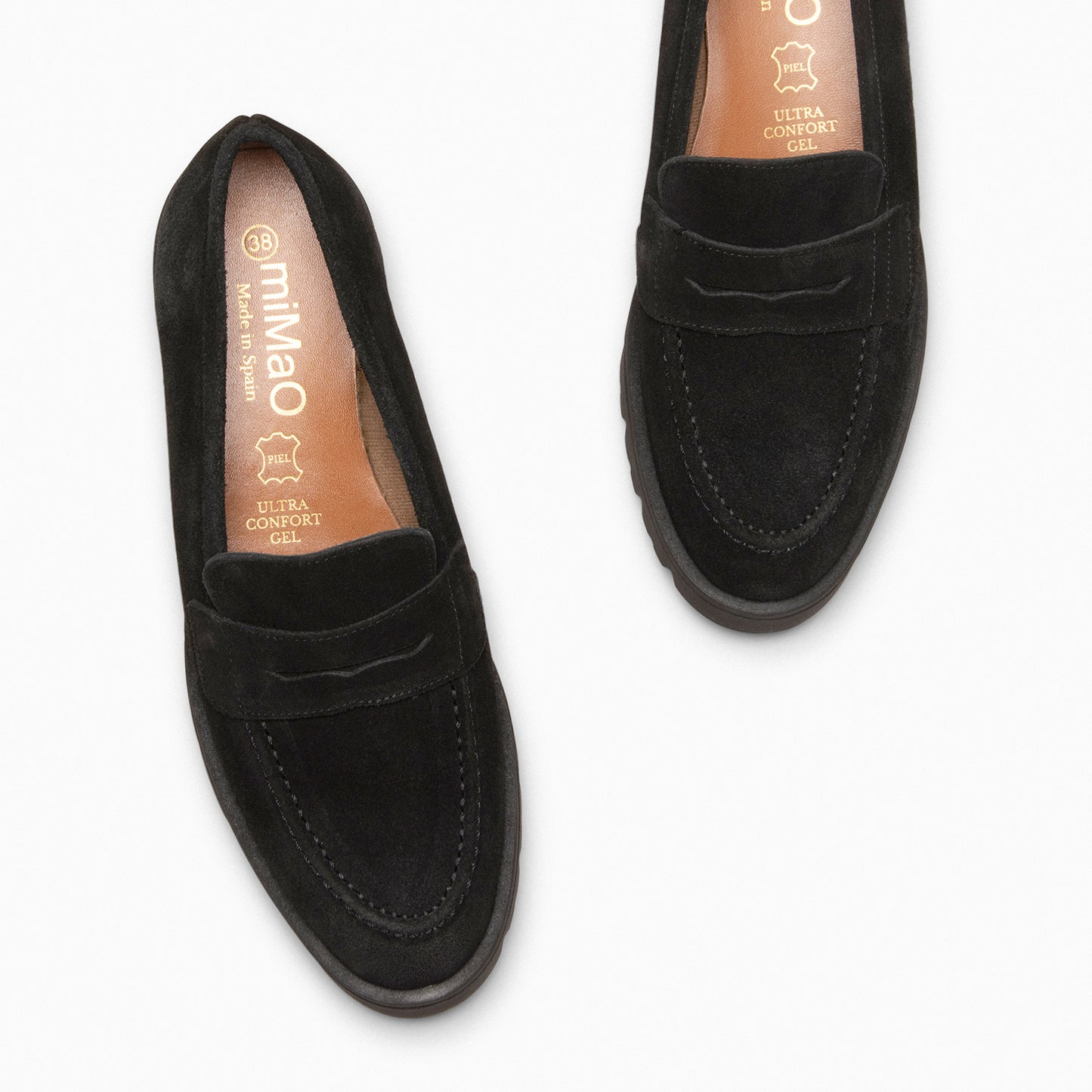 DAFNE - Mocasín con cuña  NEGRO