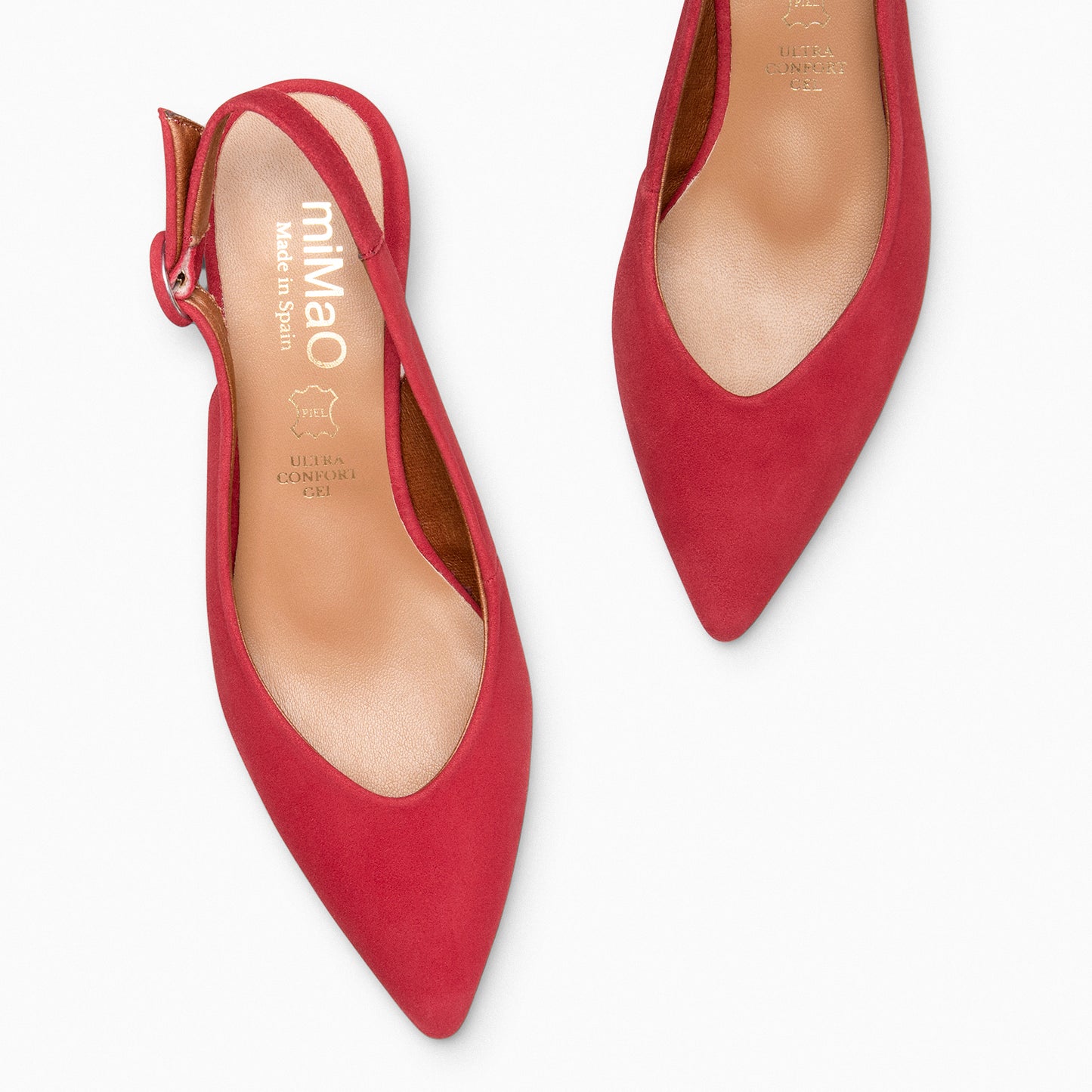 CARMEN – Zapatos de Tacón acampanado ROJO