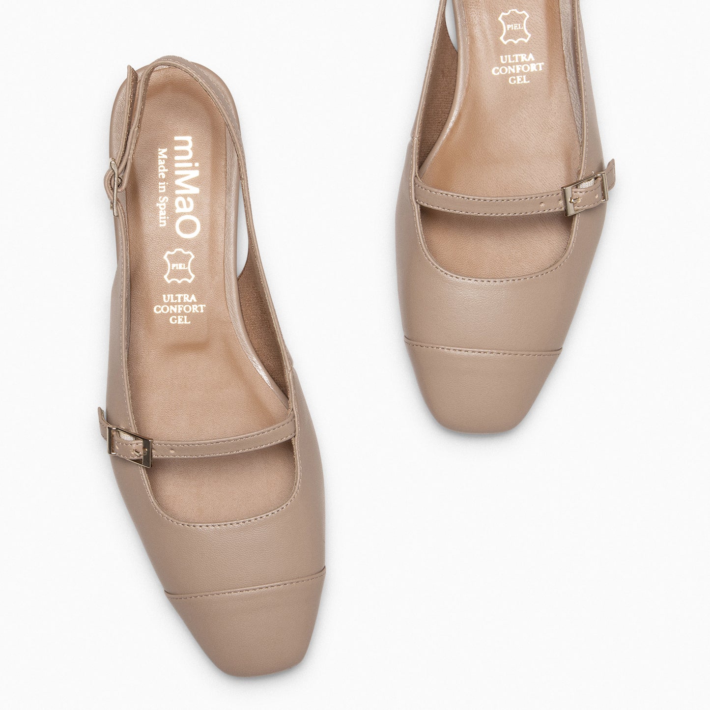 ACALIA – Slingback BEGE Mary Janes