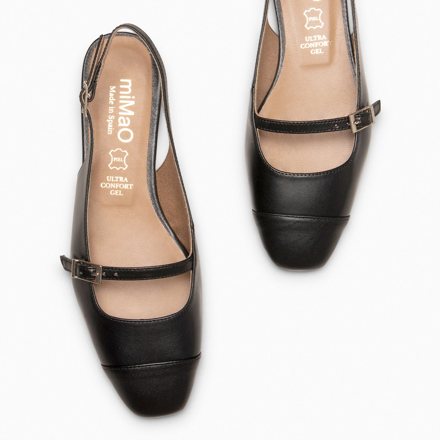 ACALIA – Slingback PRETO Mary Janes