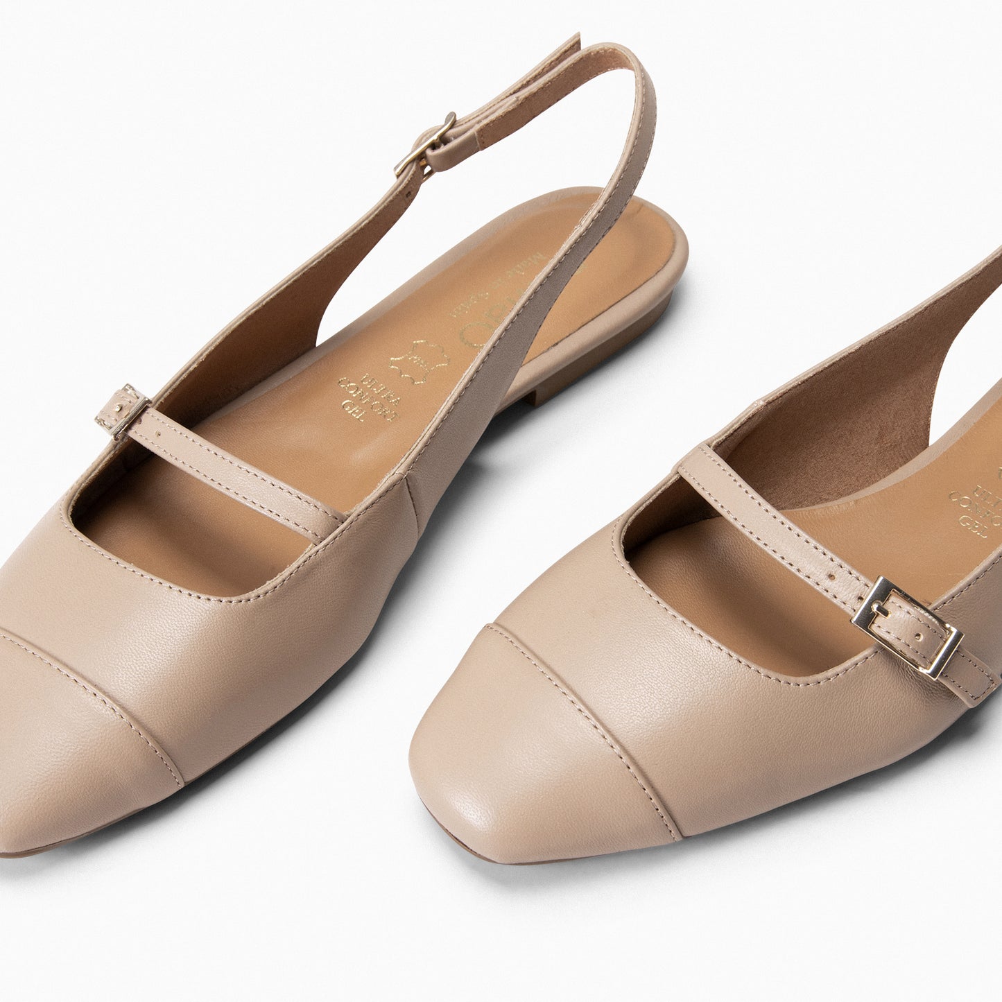 ACALIA – Slingback BEGE Mary Janes