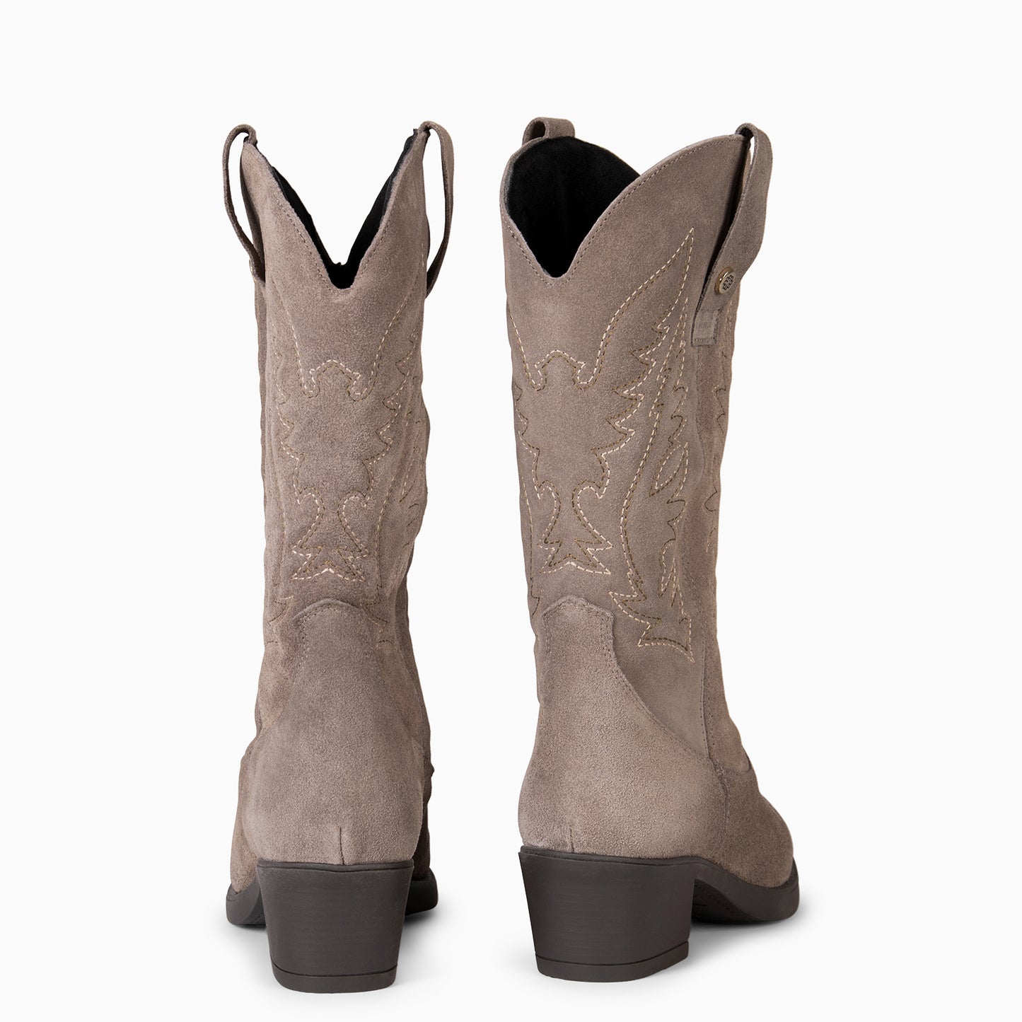 UTAH - Botas Cowboy bordado TAUPE