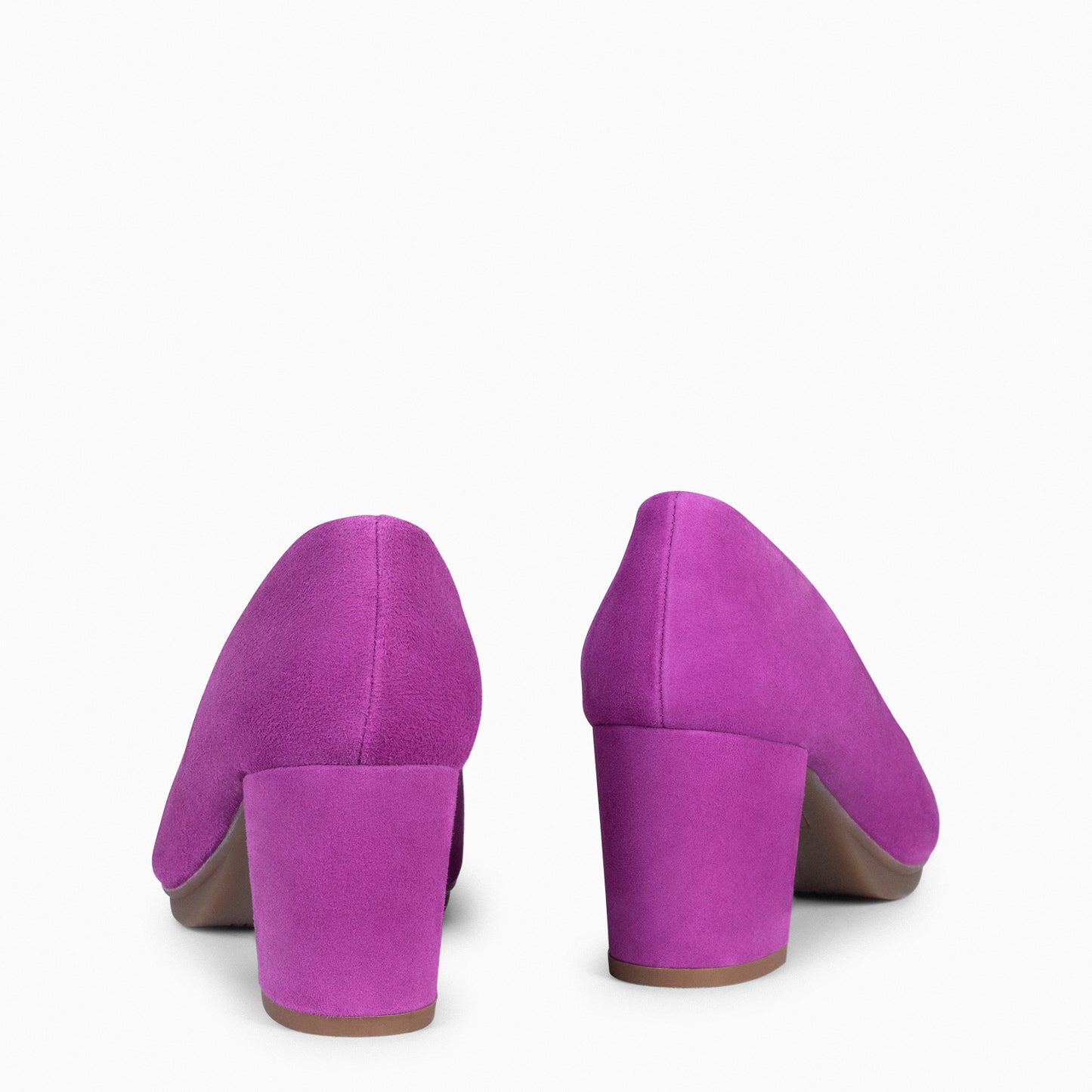 URBAN S - Zapatos de tacón medio de ante VIOLETA