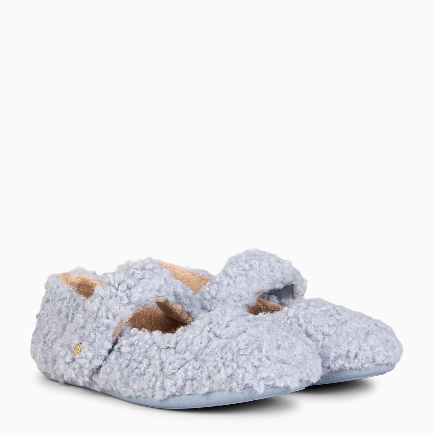 COZY DREAMS - Zapatillas de estar por casa con velcro CIELO