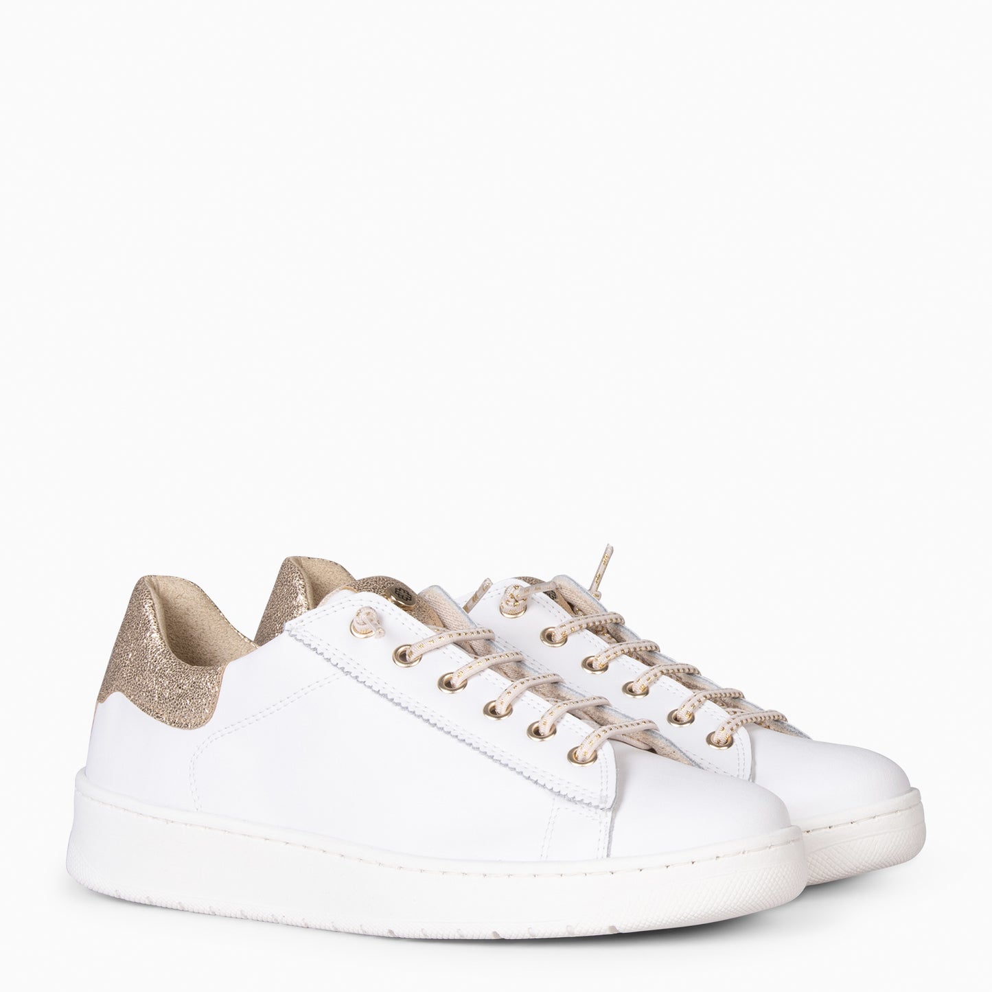 NANTES - Zapatillas Elegantes BLANCO ORO