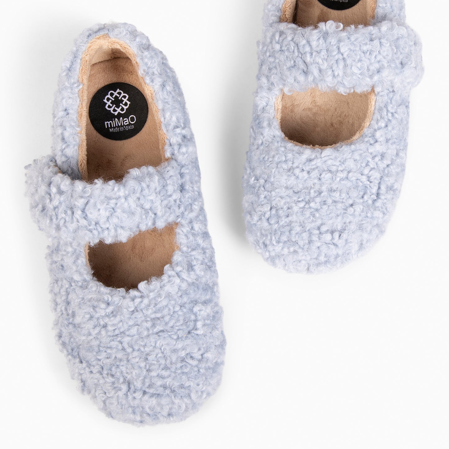 COZY DREAMS - Zapatillas de estar por casa con velcro CIELO