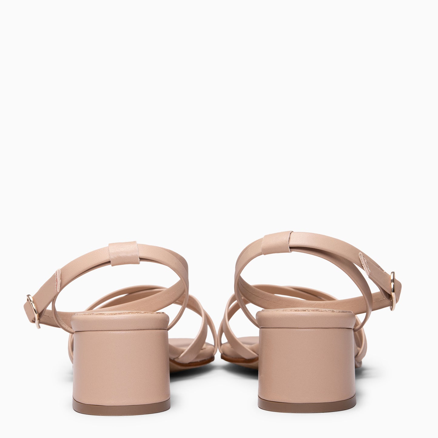 VIENA - Sandalias de tacón bajo ROSA CLARO