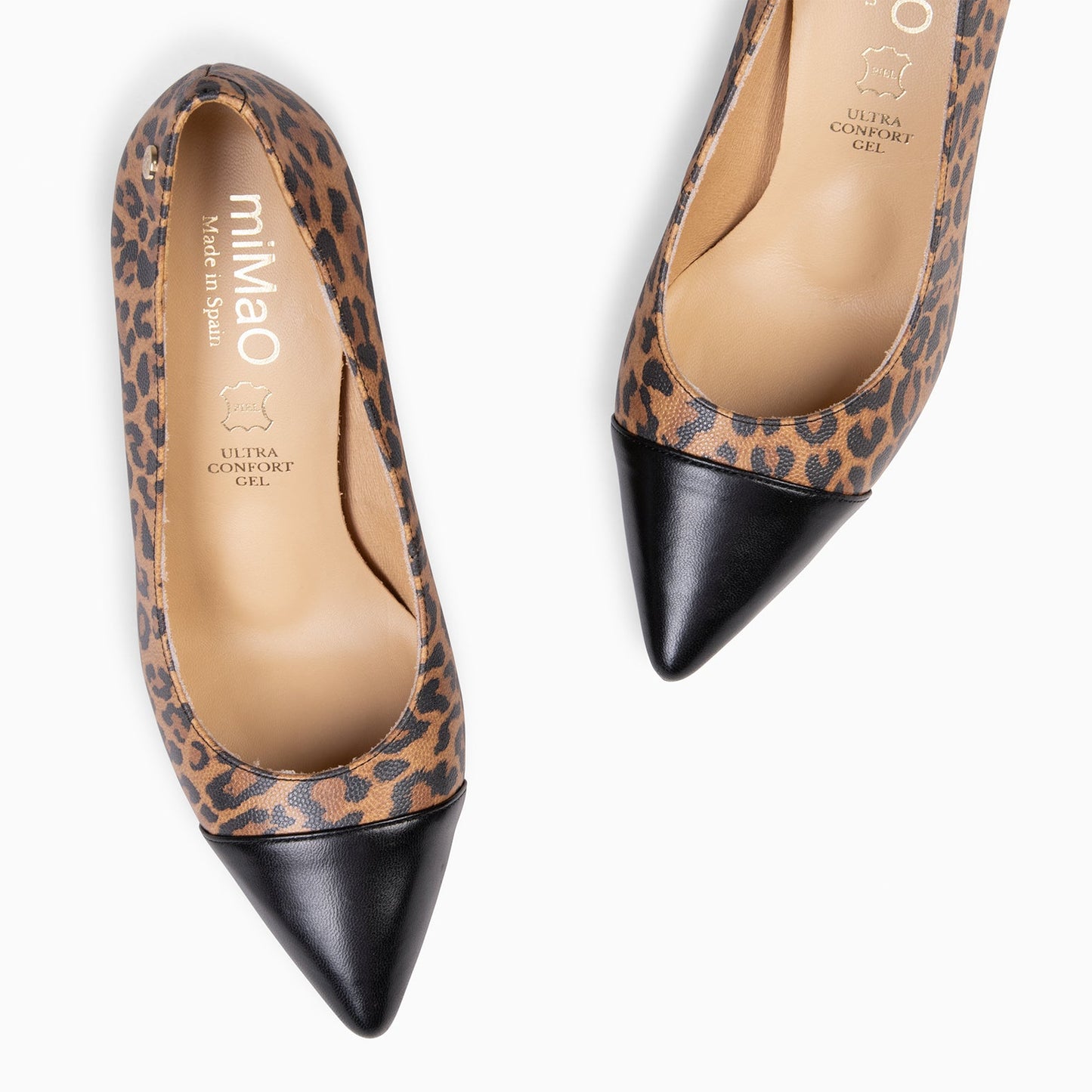 LILLY – Zapato de tacón alto y puntera LEOPARDO