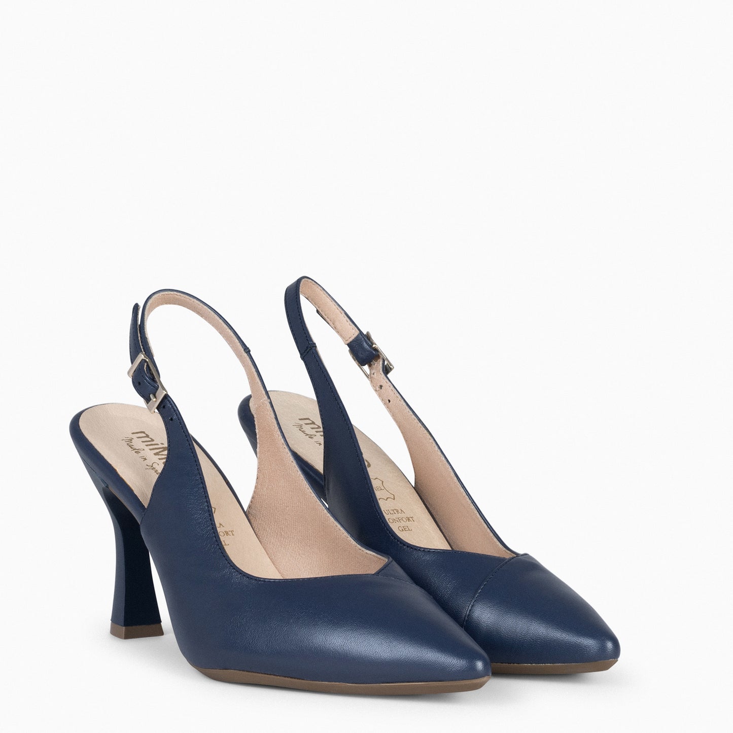 Slingback GLAM – Sapatos de salto slingback NAVY napa