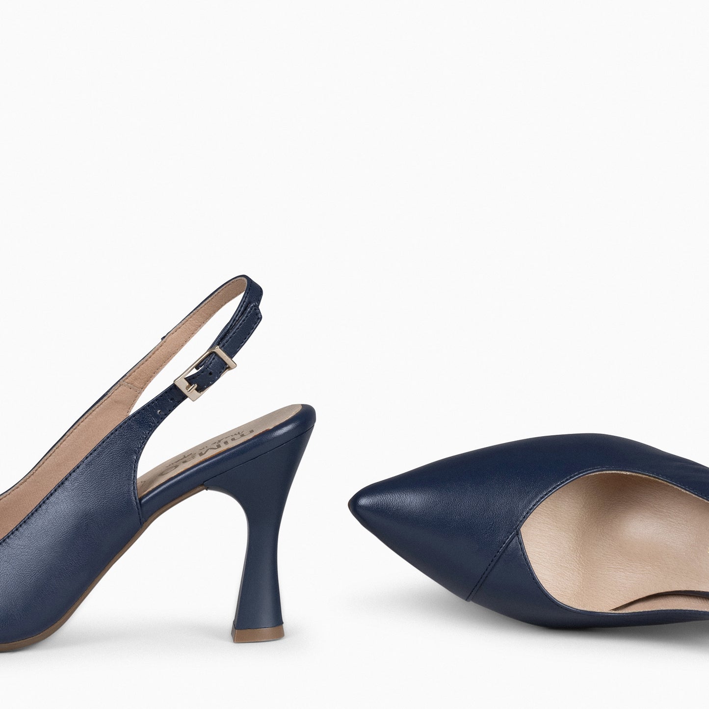 Slingback GLAM – Sapatos de salto slingback NAVY napa