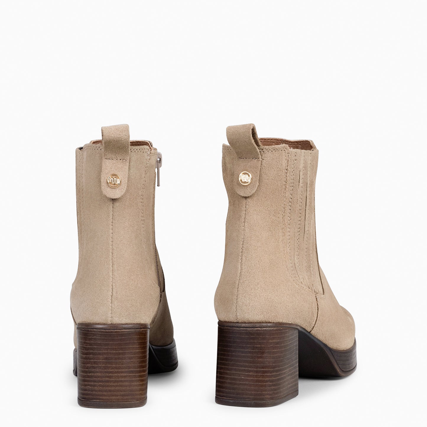 DAYTON - Botines cremallera mujer TAUPE