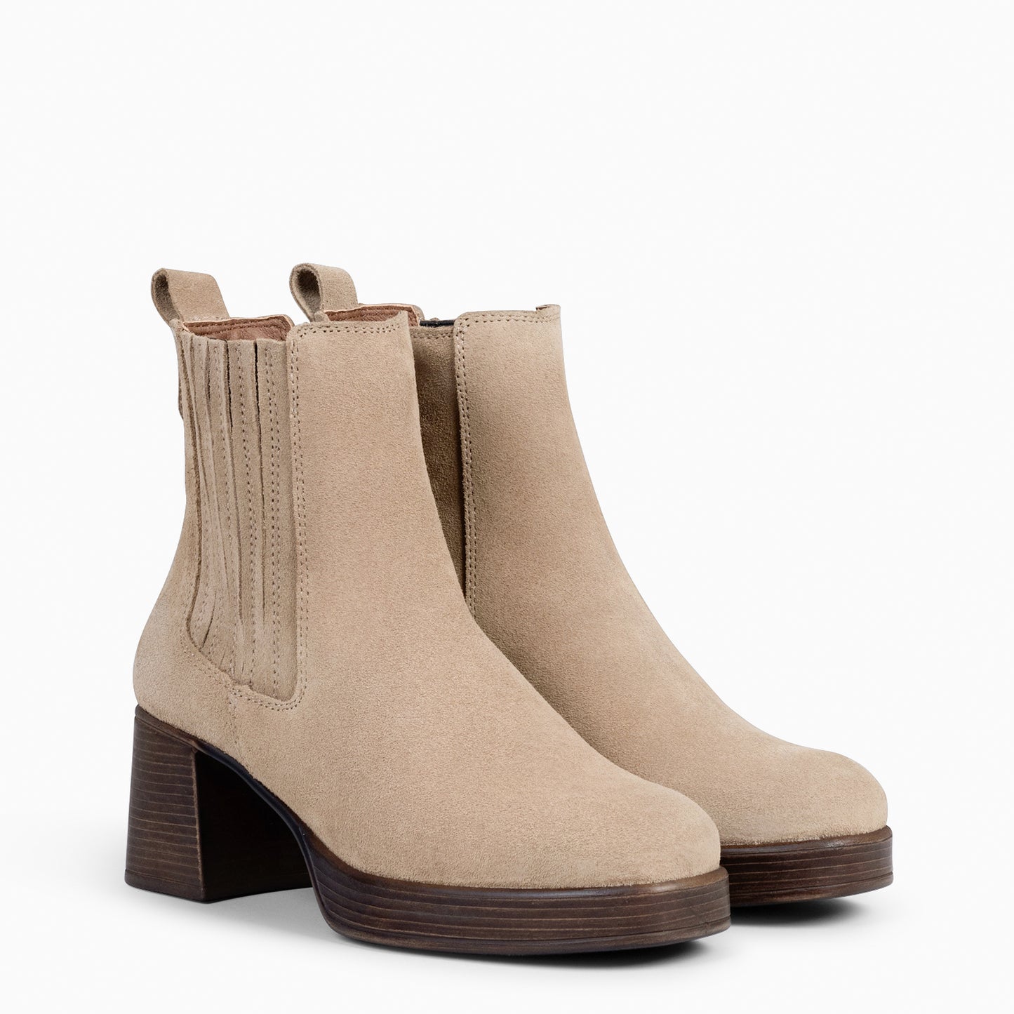 DAYTON - Botines cremallera mujer TAUPE