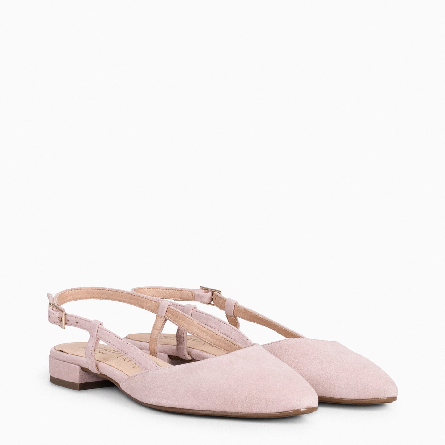 BRUNCH – Zapatos Planos Destalonados ROSA CLARO