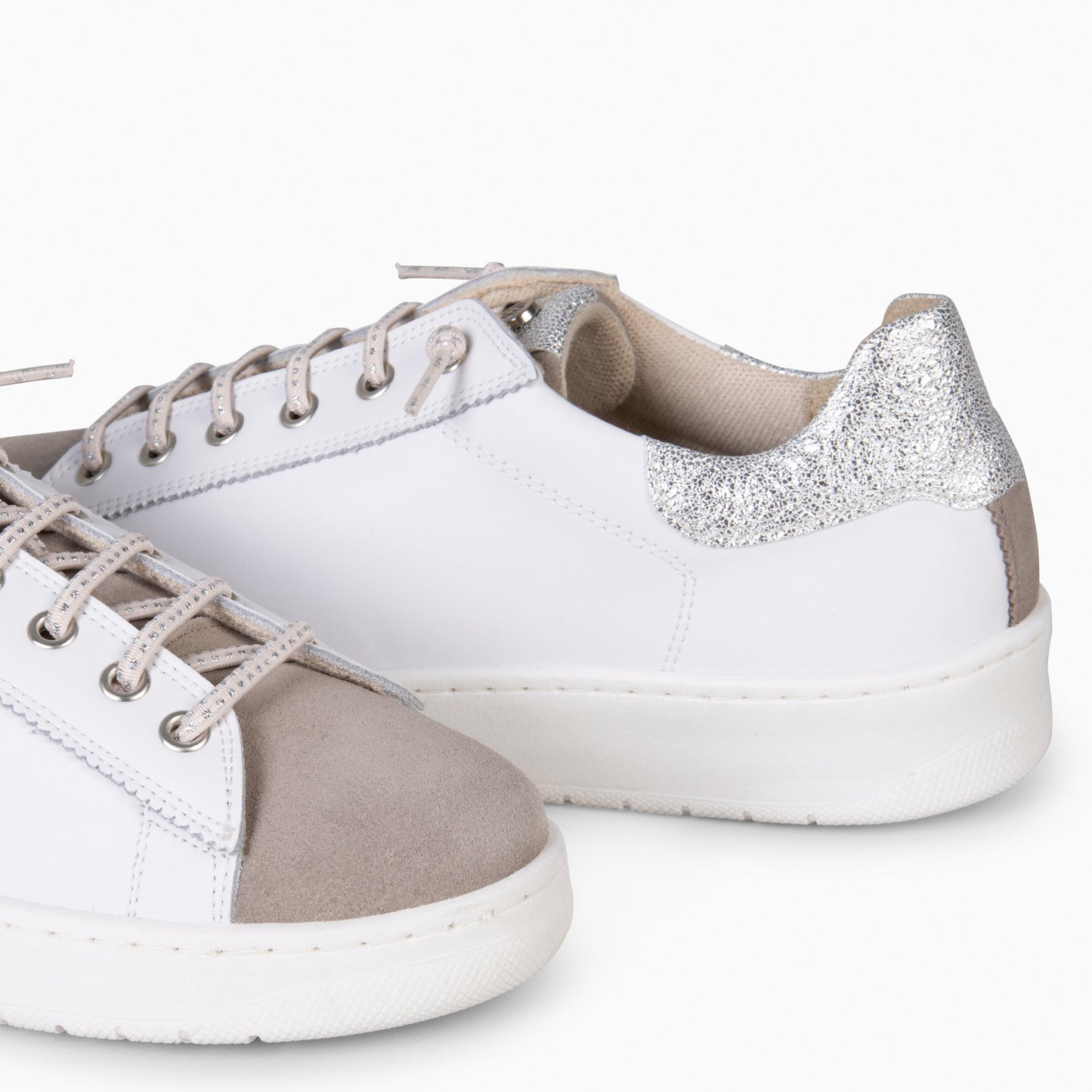 NANTES - Zapatillas Elegantes BEIGE BLANCO