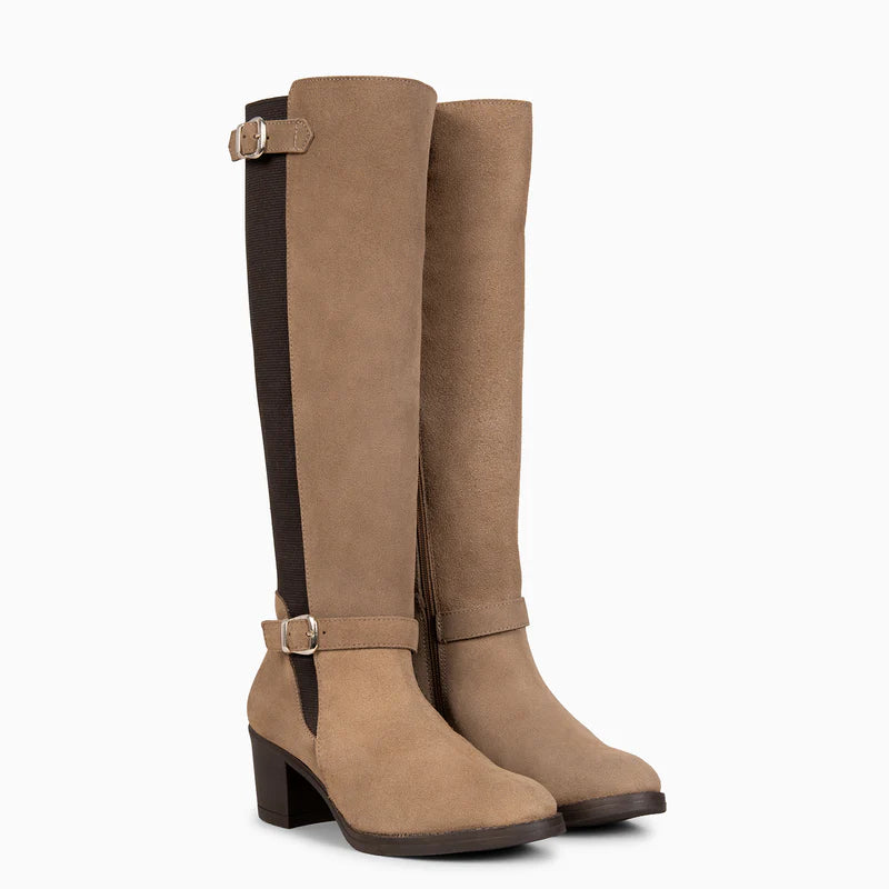 SENA– botas de vestir con caña elástica TAUPE