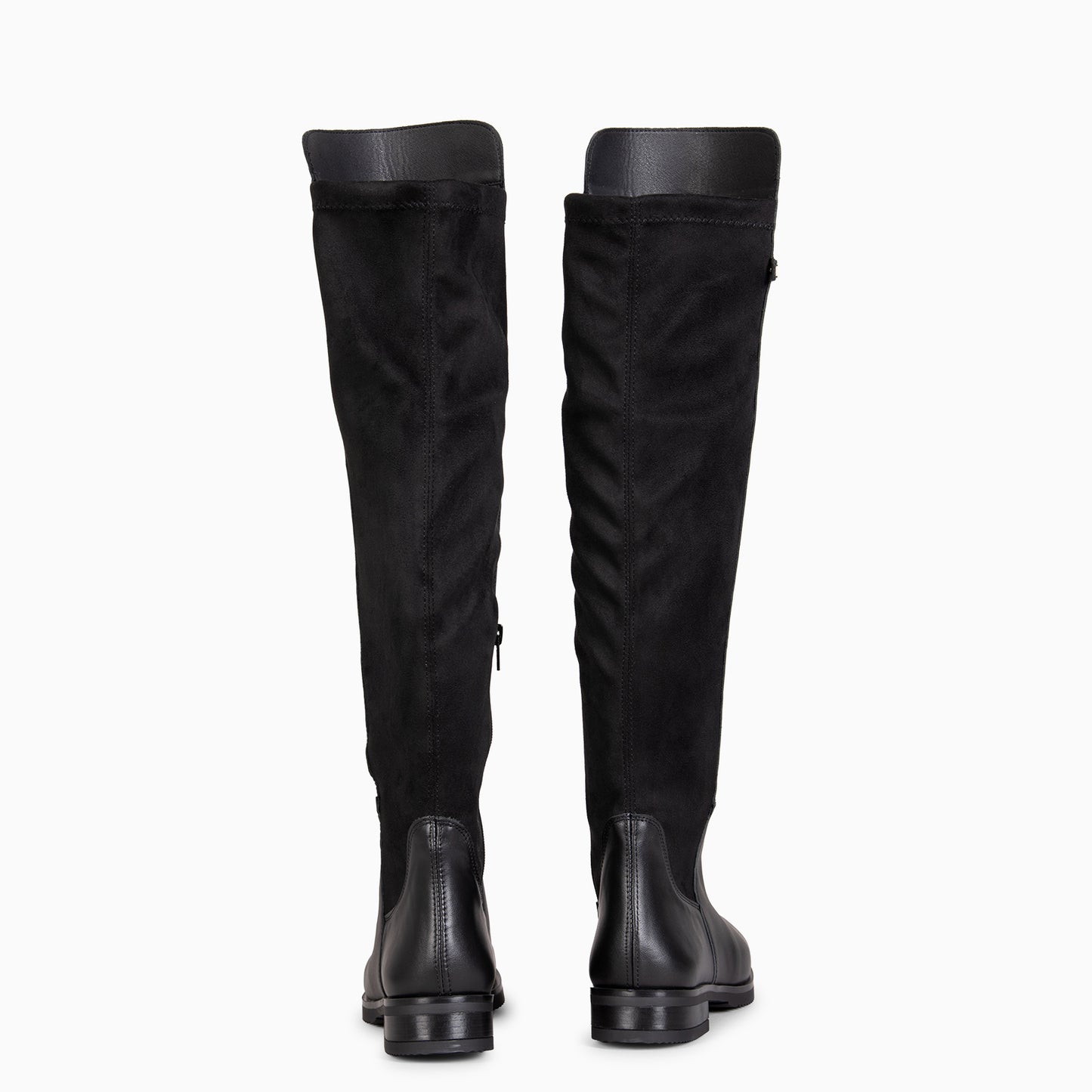 LIA - Bota alta de piel NEGRO