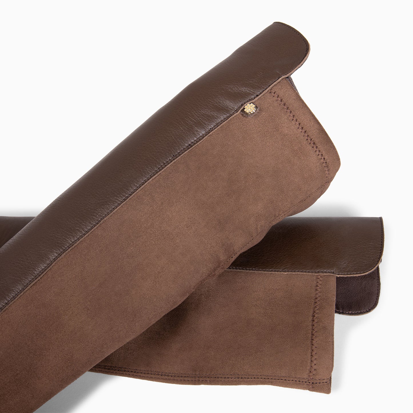 LIA - Bota alta de piel  MARRON